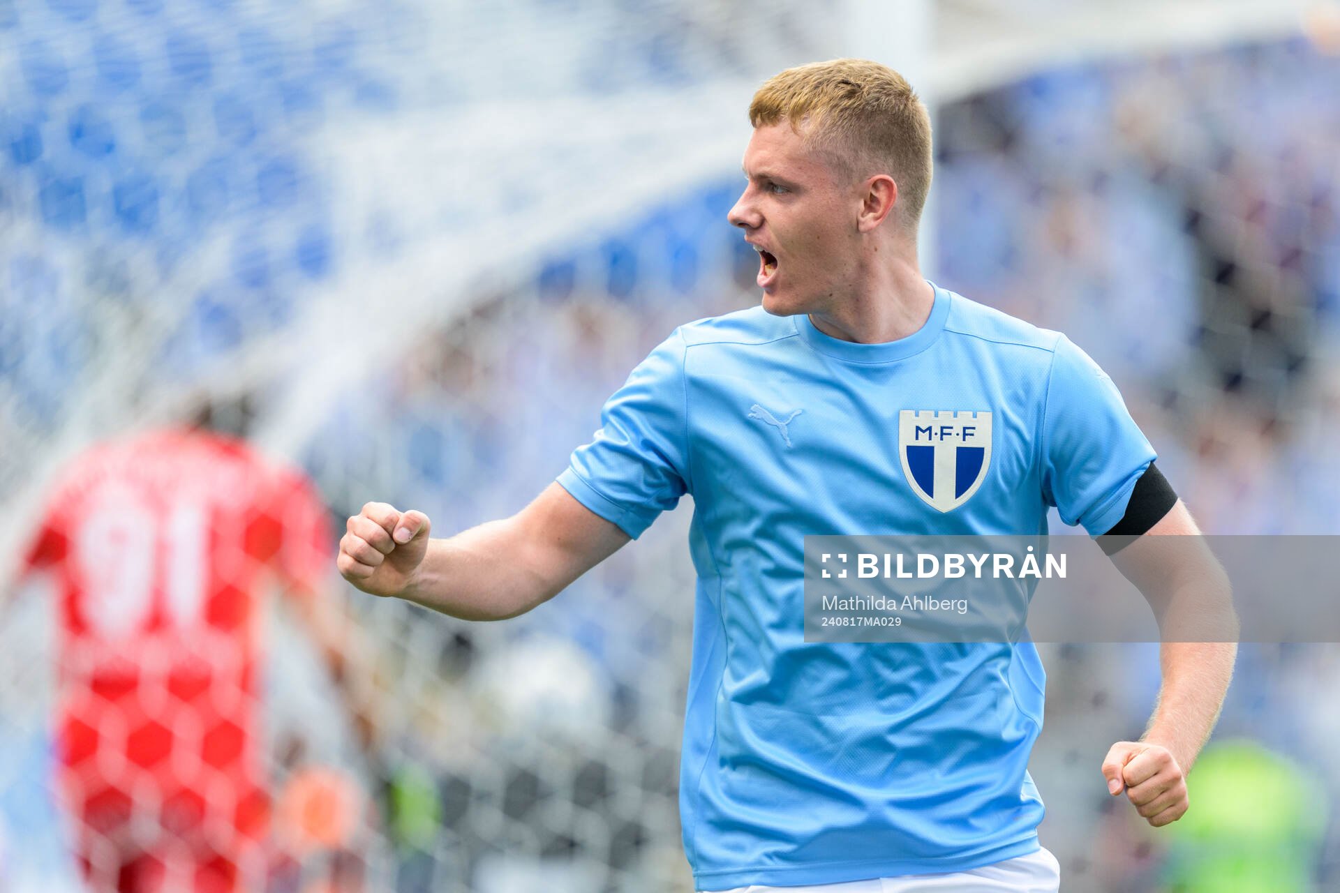 Malmö FFs Sebastian Jörgensen  jublar