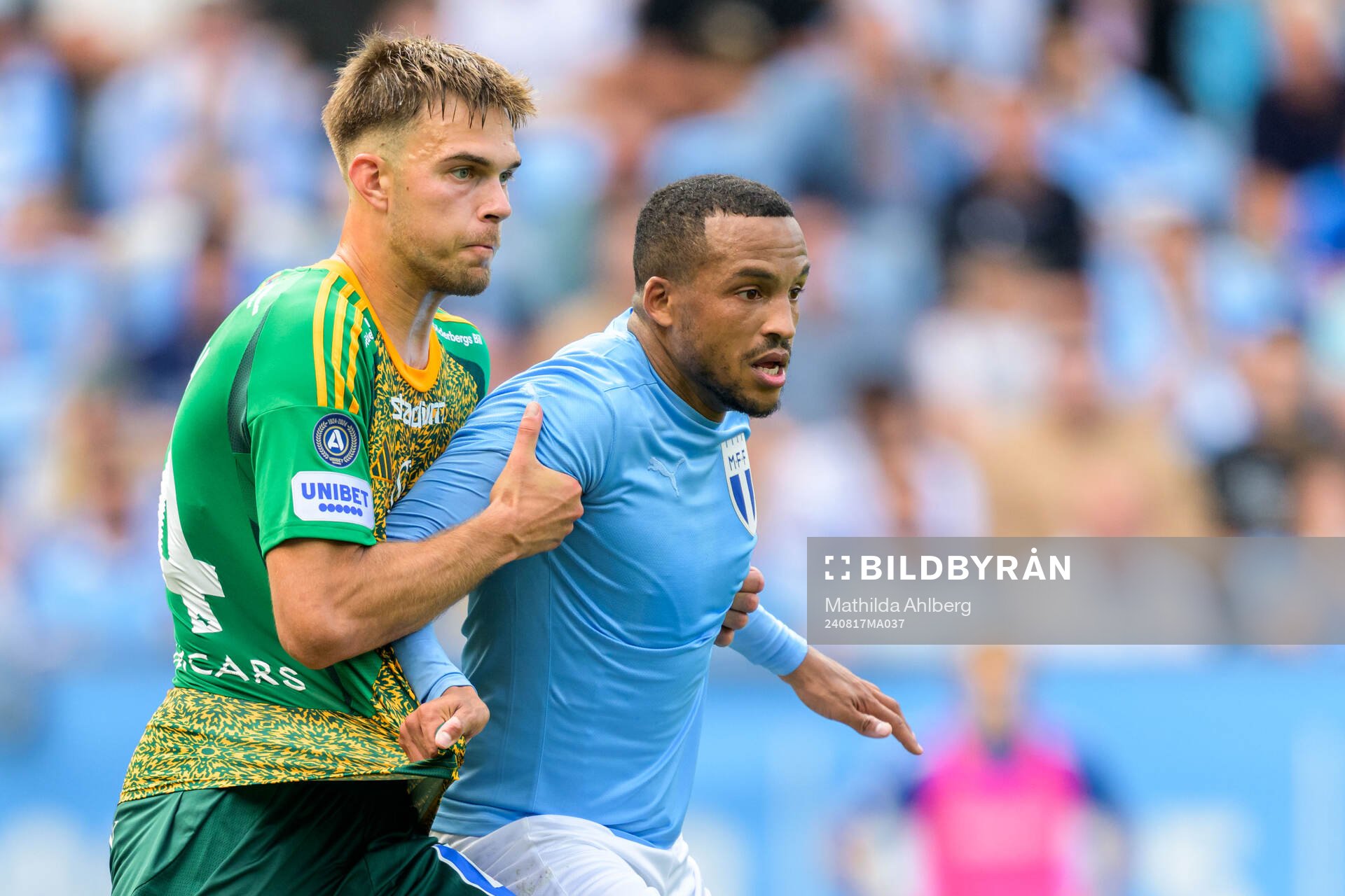 IFK Norrköpings Anton Eriksson och Malmö FFs Martin Olsson