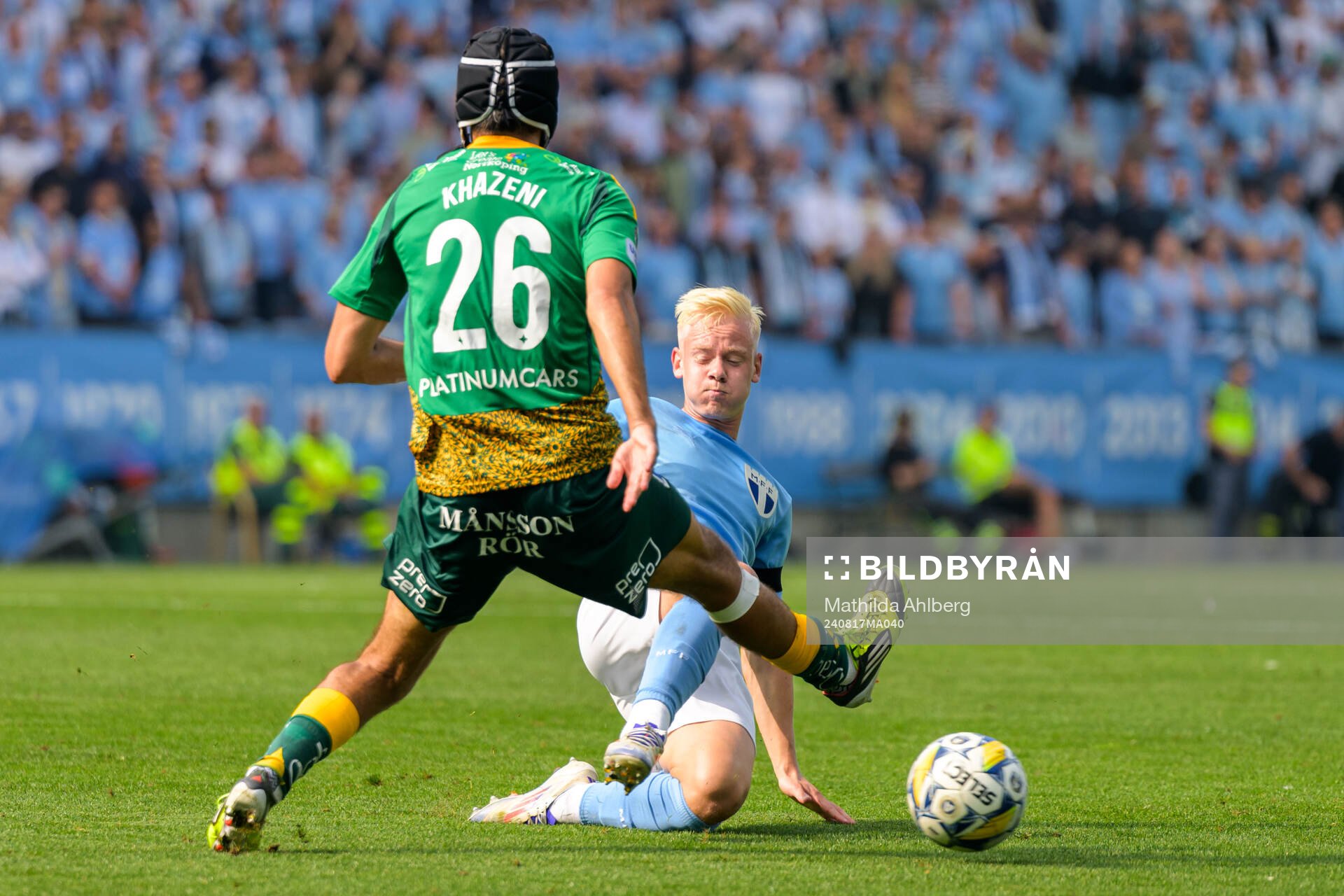 IFK Norrköpings Kristoffer Khazeni och Malmö FFs Otto