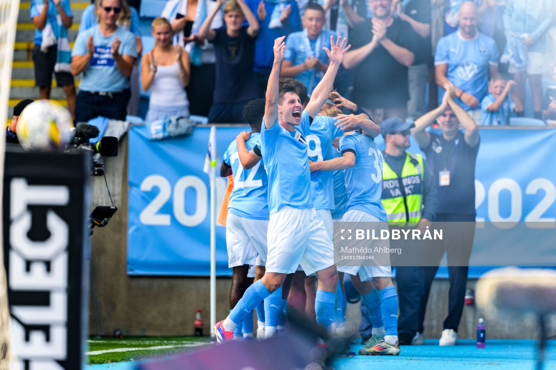 Malmö FFs Lasse Berg Johnsen jublar
