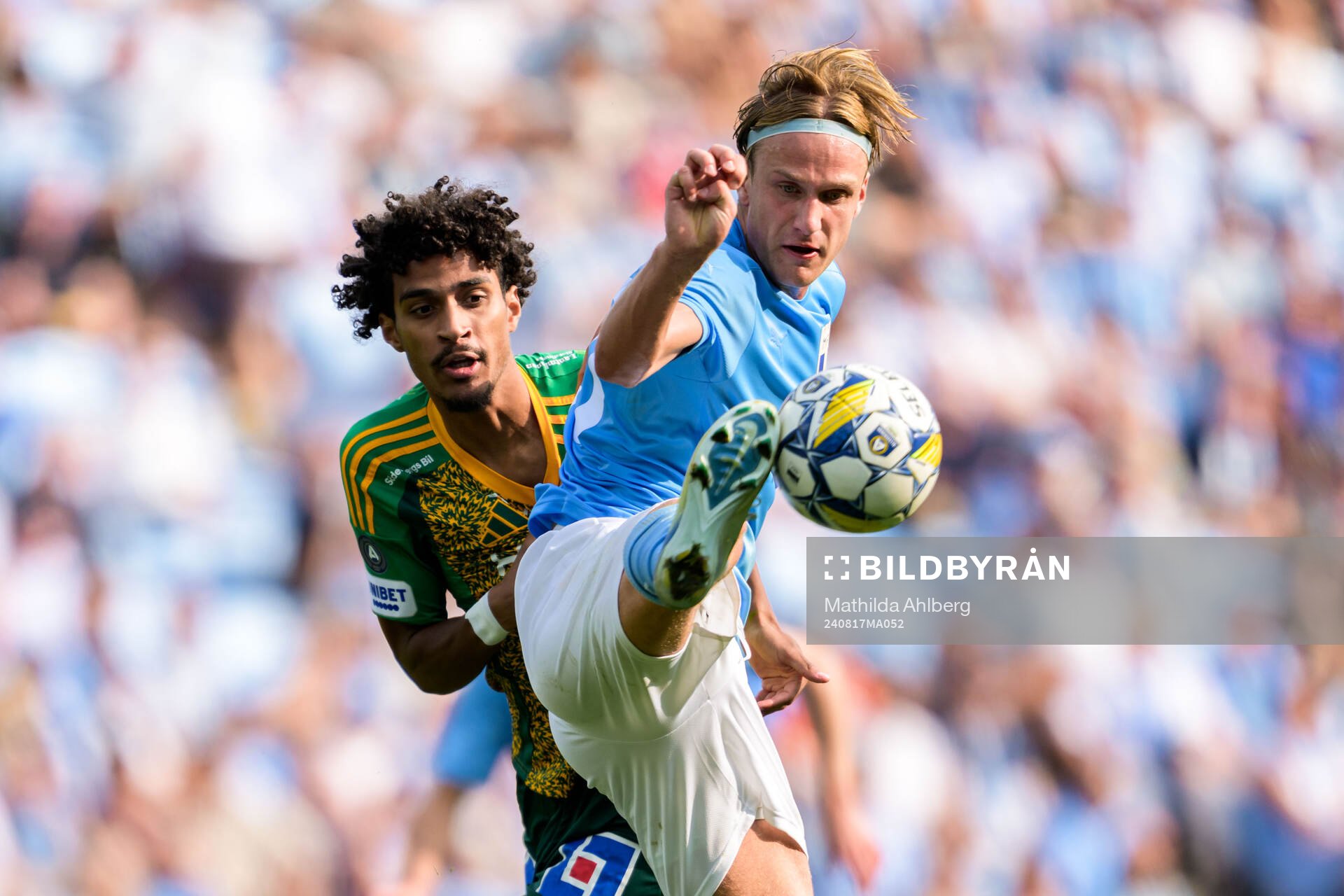 IFK Norrköpings Jesper Ceesay och Malmö FFs Erik Botheim