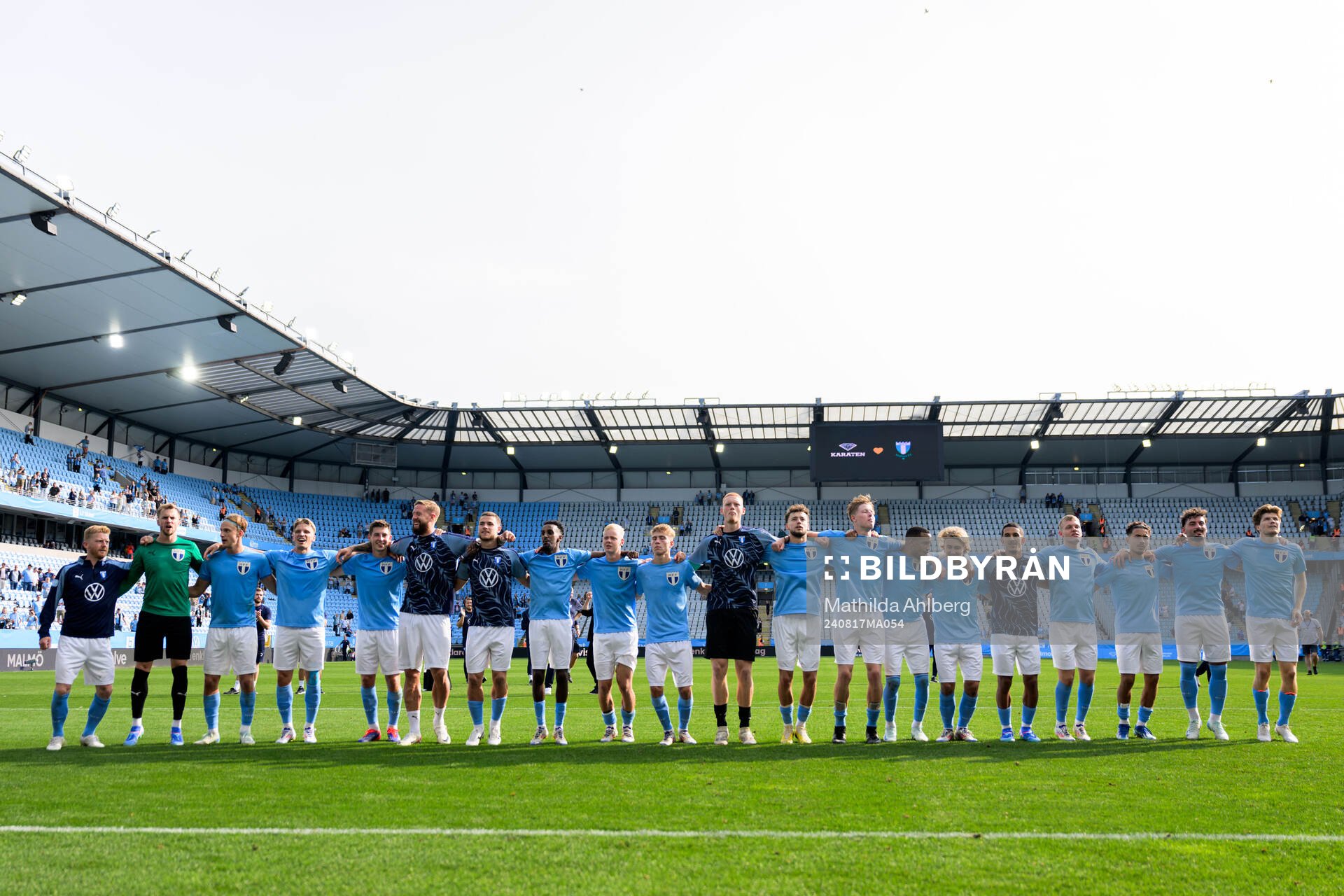 Malmö FFs spelare jublar