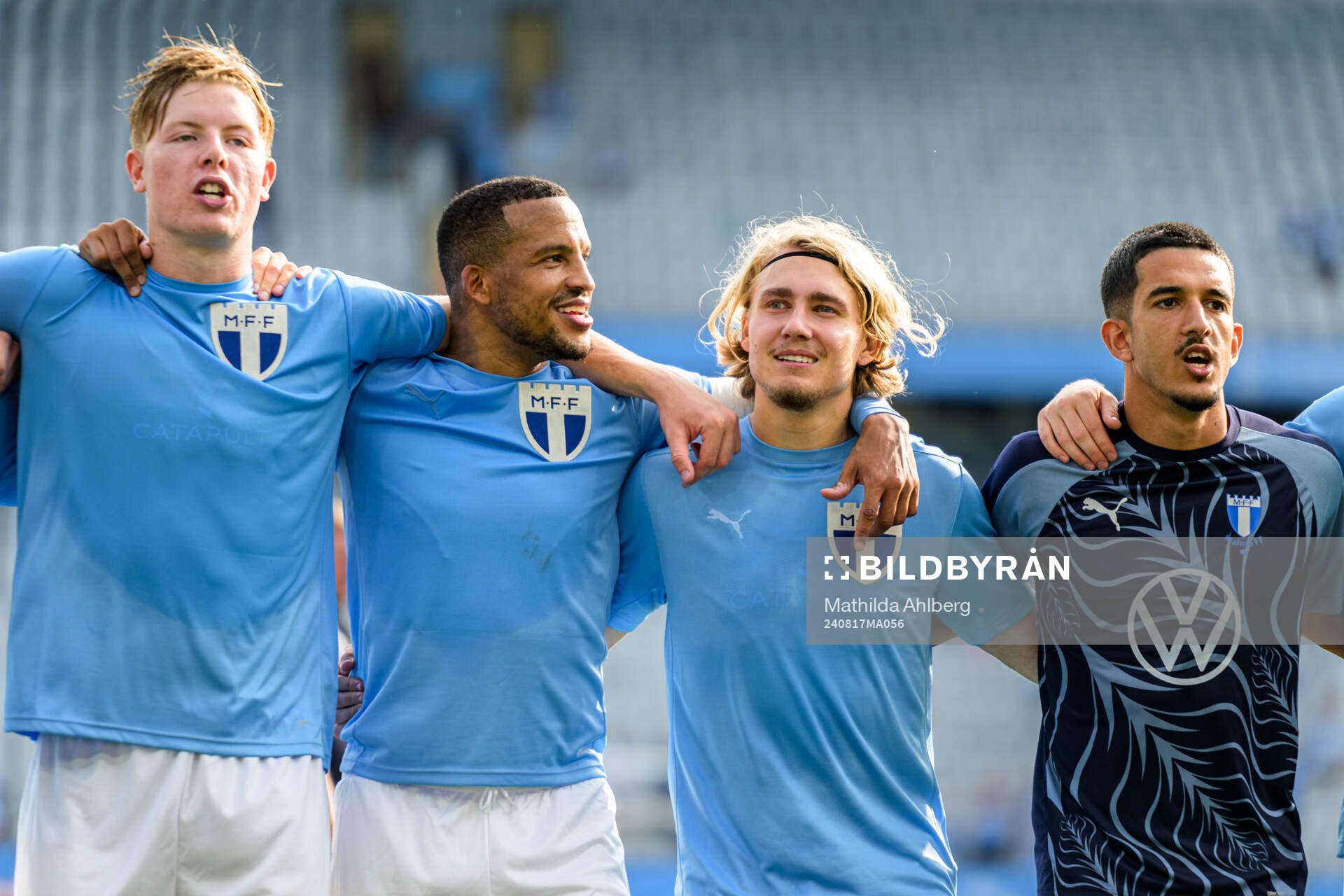 Malmö FFs Nils Zätterström, Martin Olsson och Sebastian