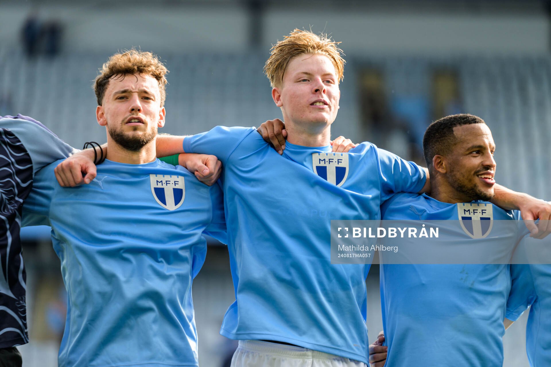 Malmö FFs Colin Rösler, Nils Zätterström och Martin