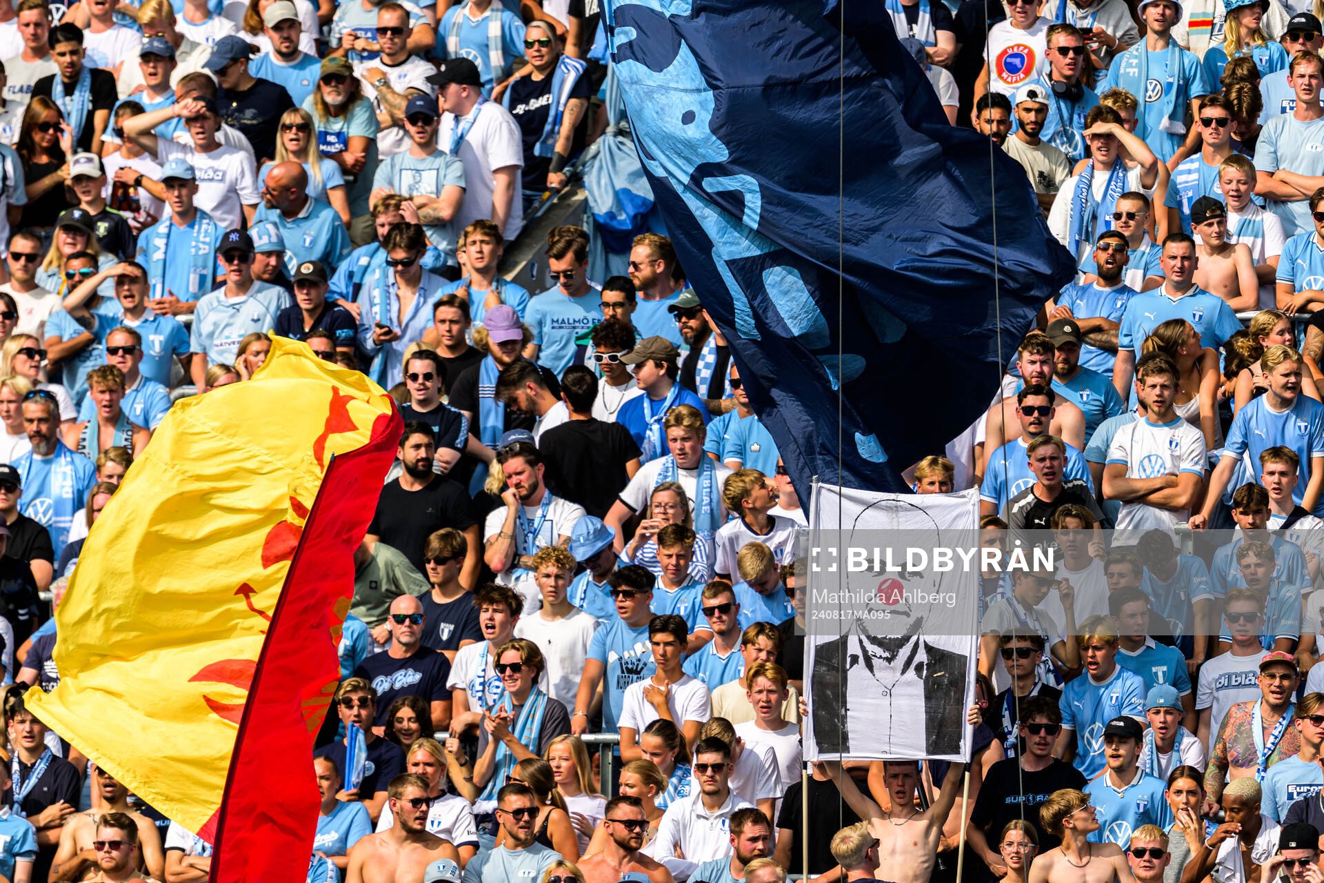 under fotbollsmatchen i Allsvenskan mellan Malmö FF och