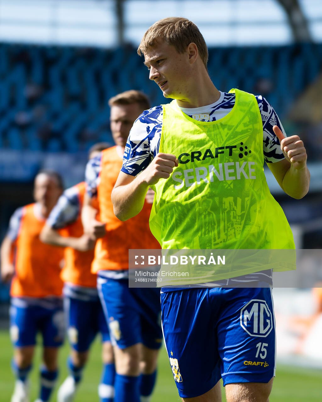 IFK Göteborgs David Kjær Kruse innan fotbollsmatchen i