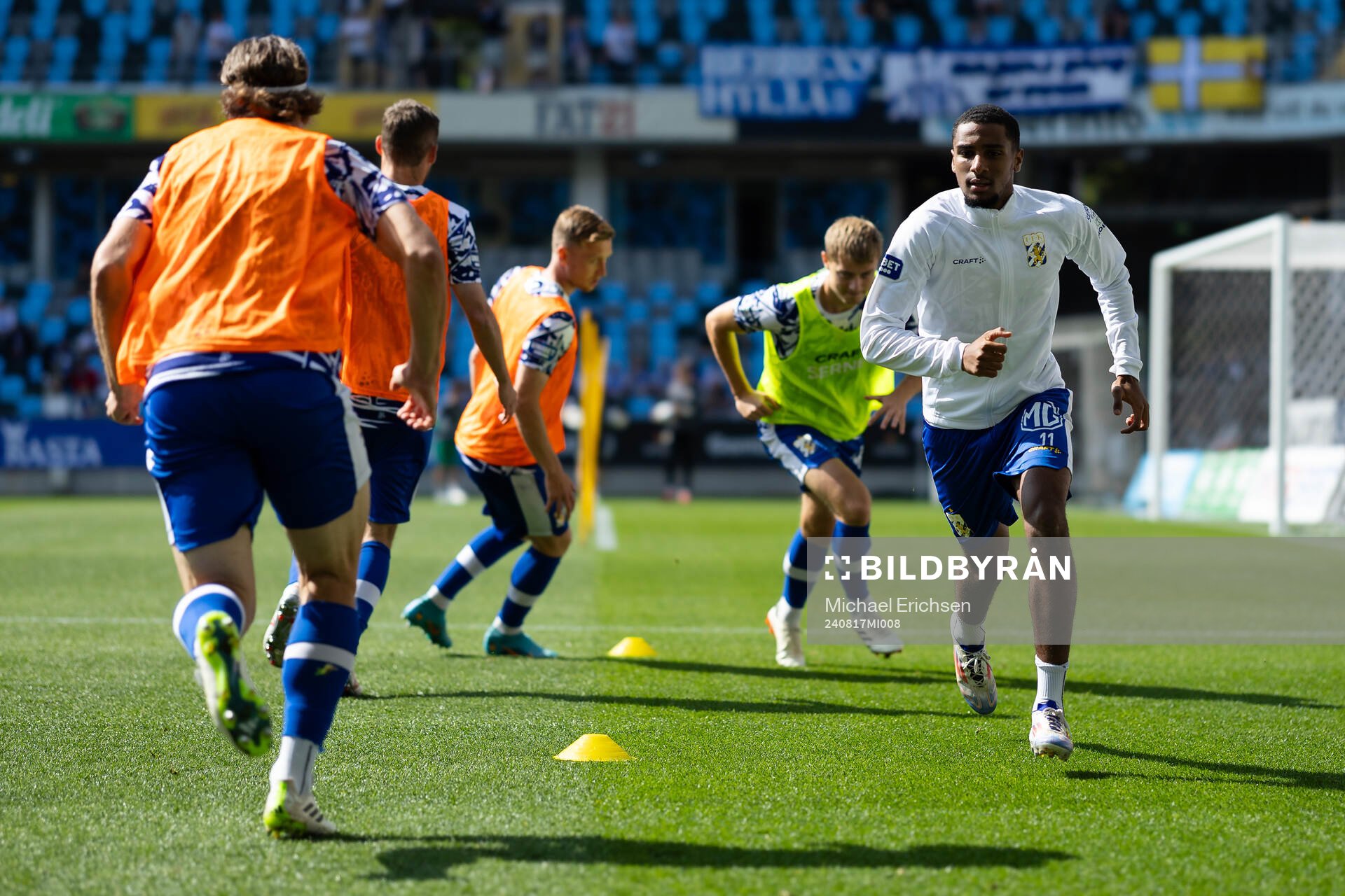 IFK Göteborgs Paulos Abraham innan fotbollsmatchen i