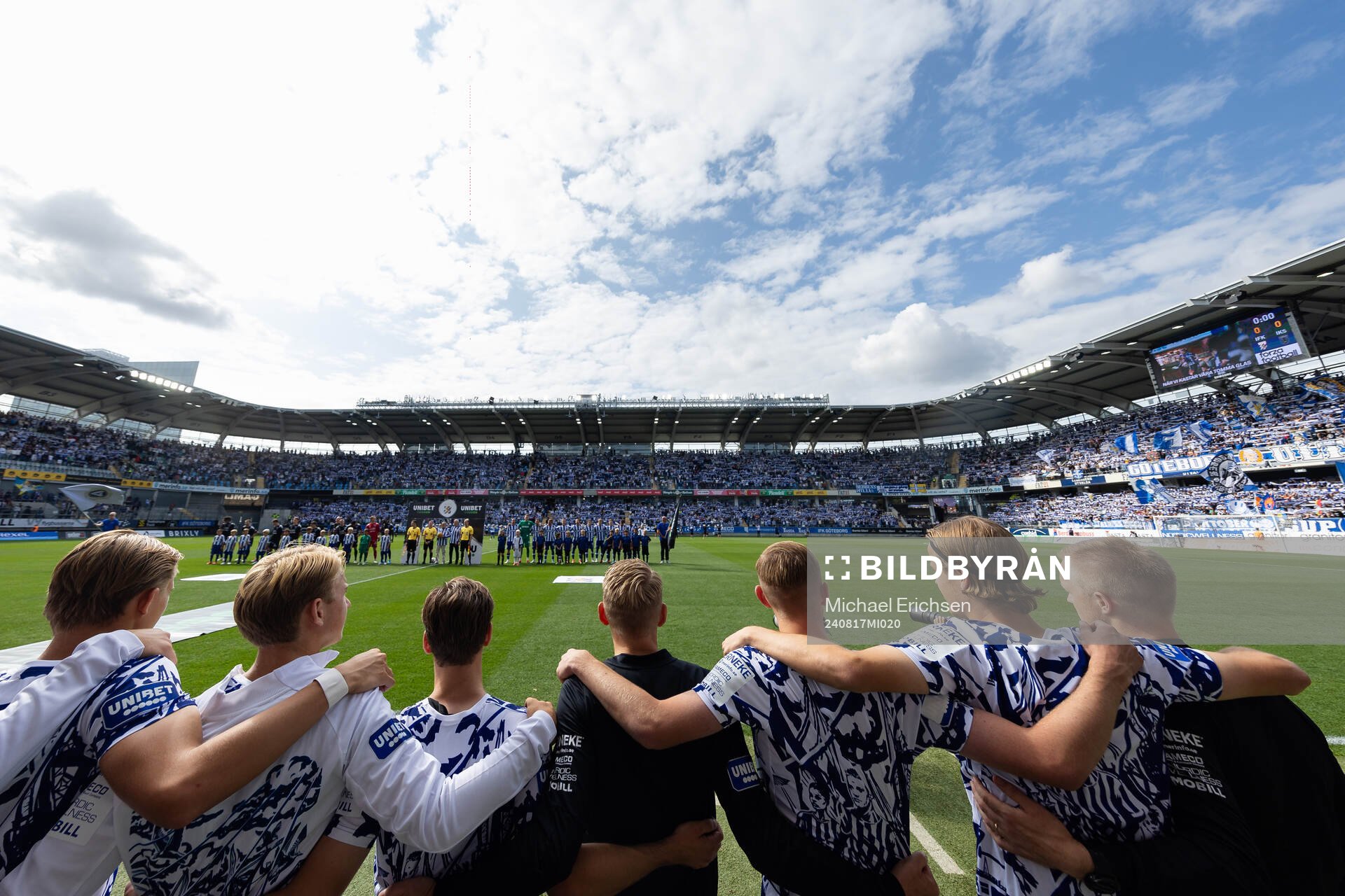 IFK Göteborgs spelare och ledare samlade innan