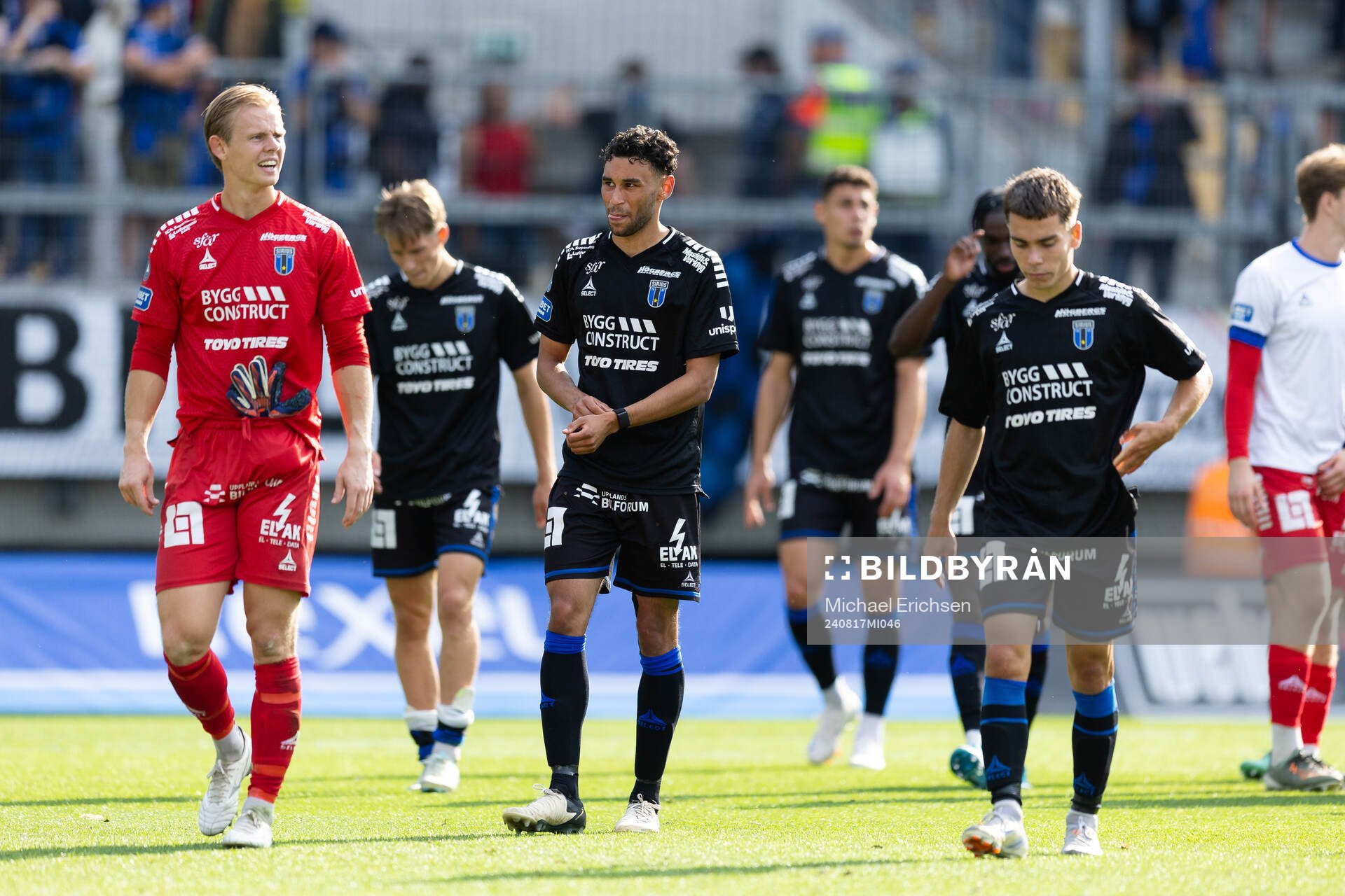 Sirius målvakt Jakob Tånnander, Joakim Persson och Leo