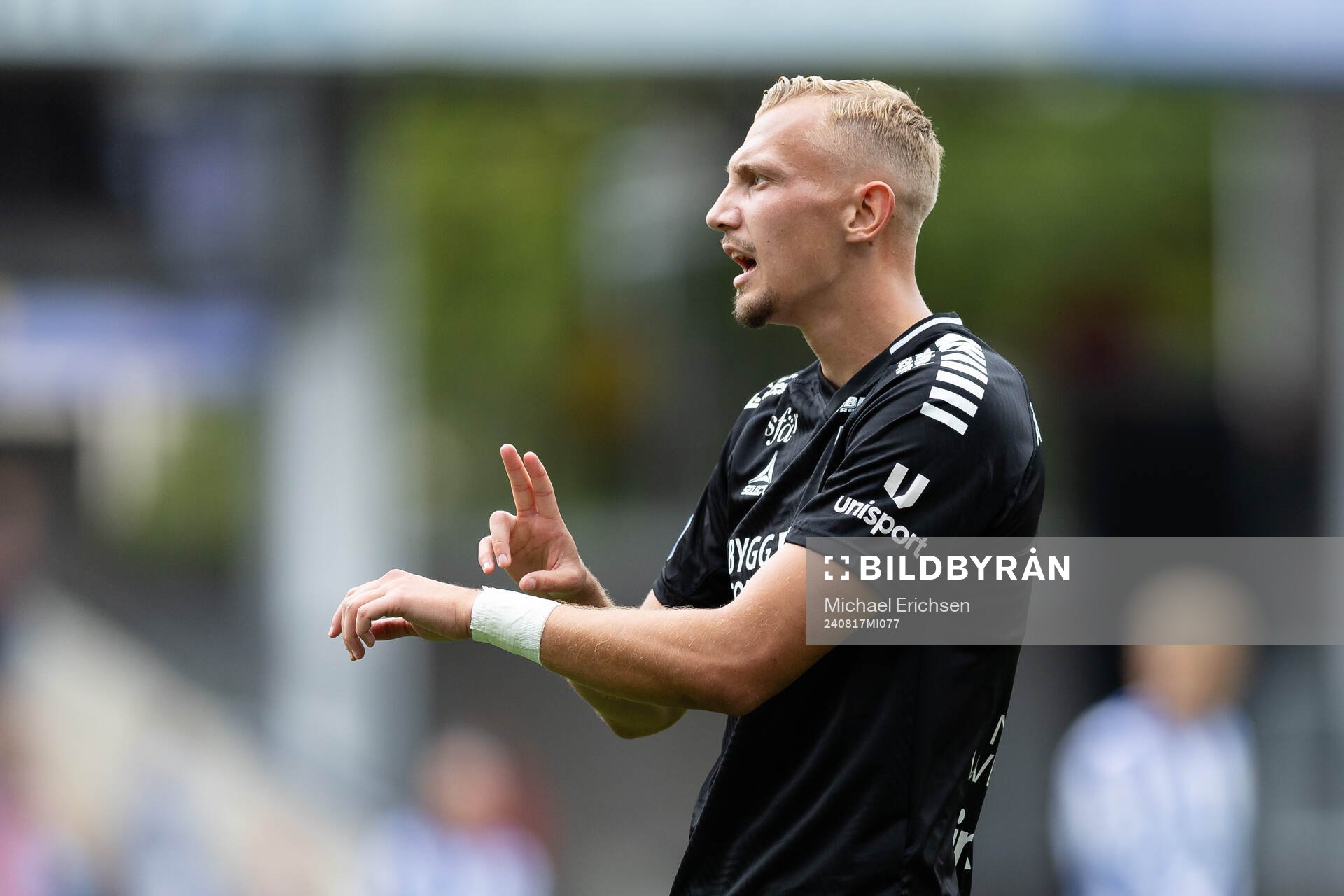 Sirius Jakob Voelkerling Persson under fotbollsmatchen i Allsvenskan mellan IFK Göteborg och Sirius den 17 augusti 2024 i Göteborg. 