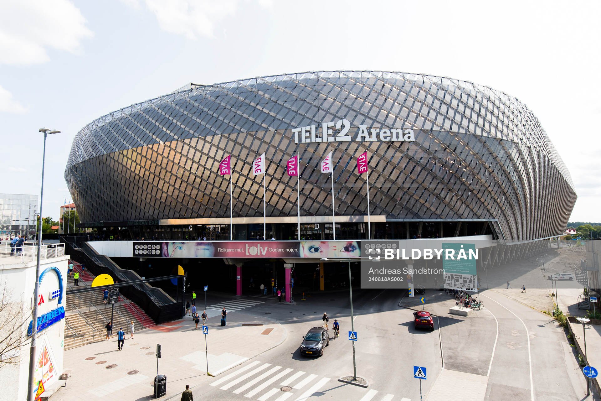 Vy över Tele2 Arena