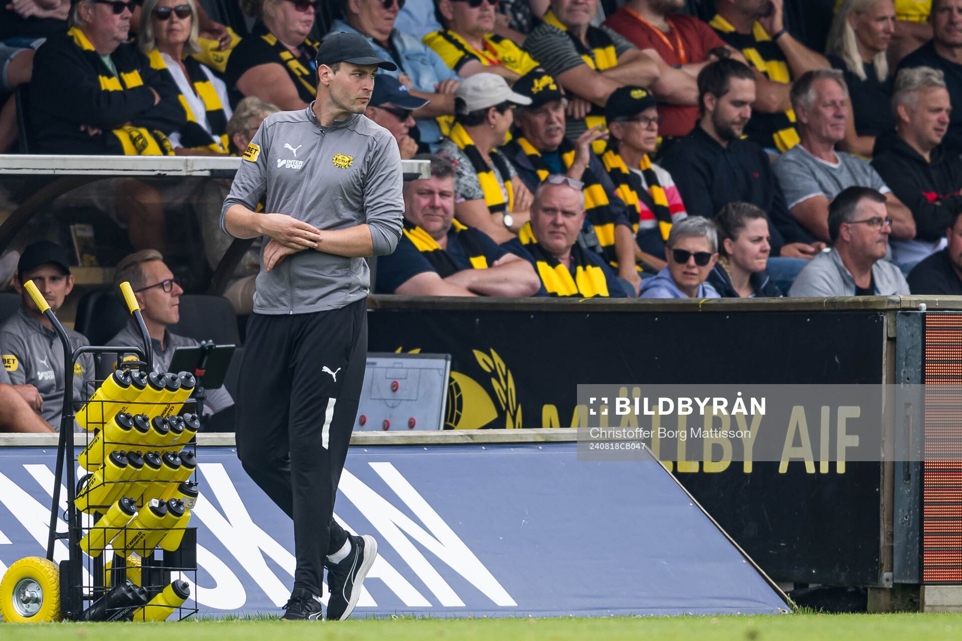 Mjällbys assisterande tränare Karl Marius Aksum