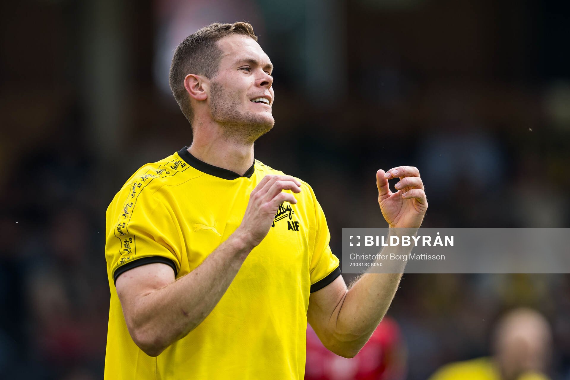 Mjällbys Jacob Bergström deppar