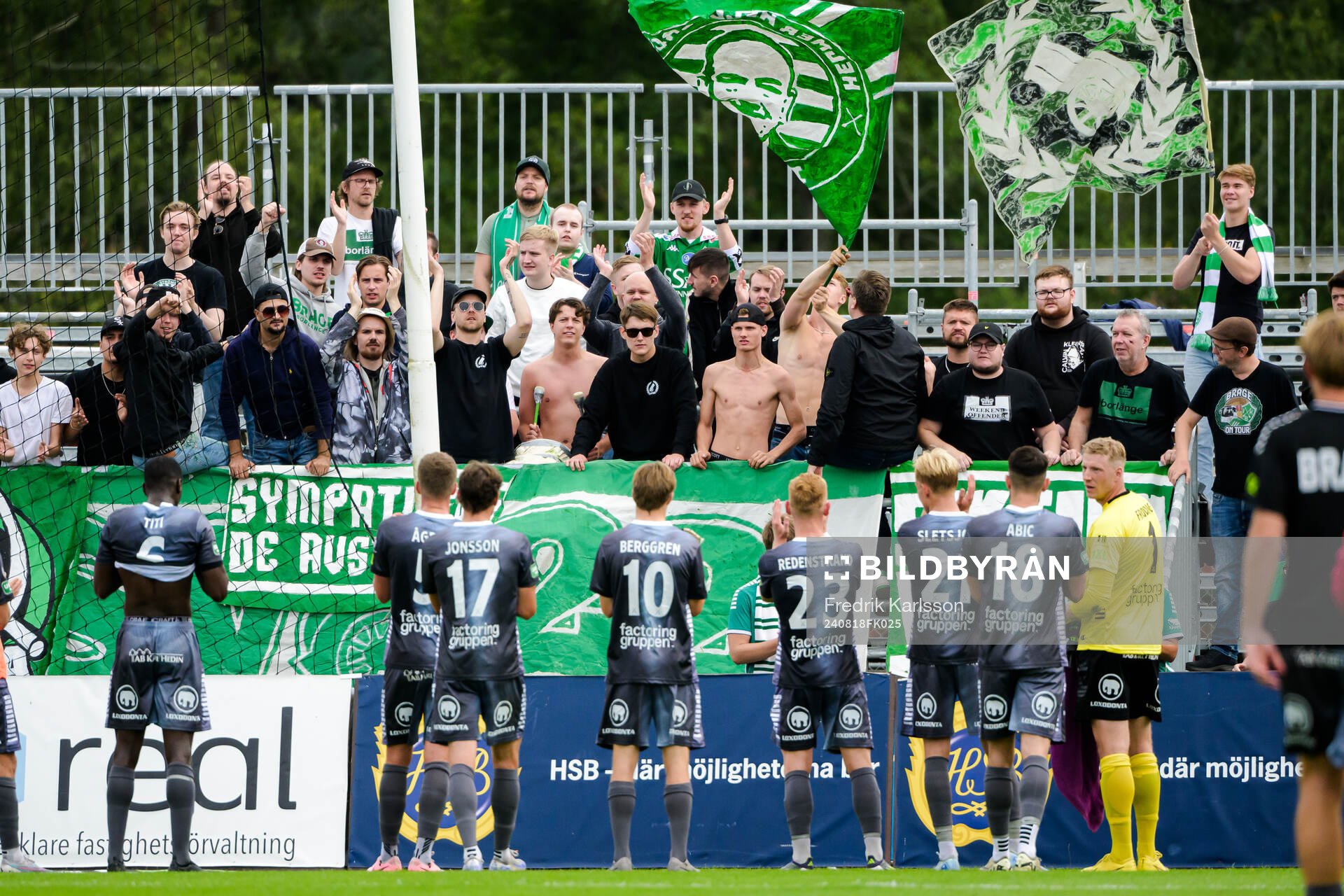 Brages spelare tackar supportrarna