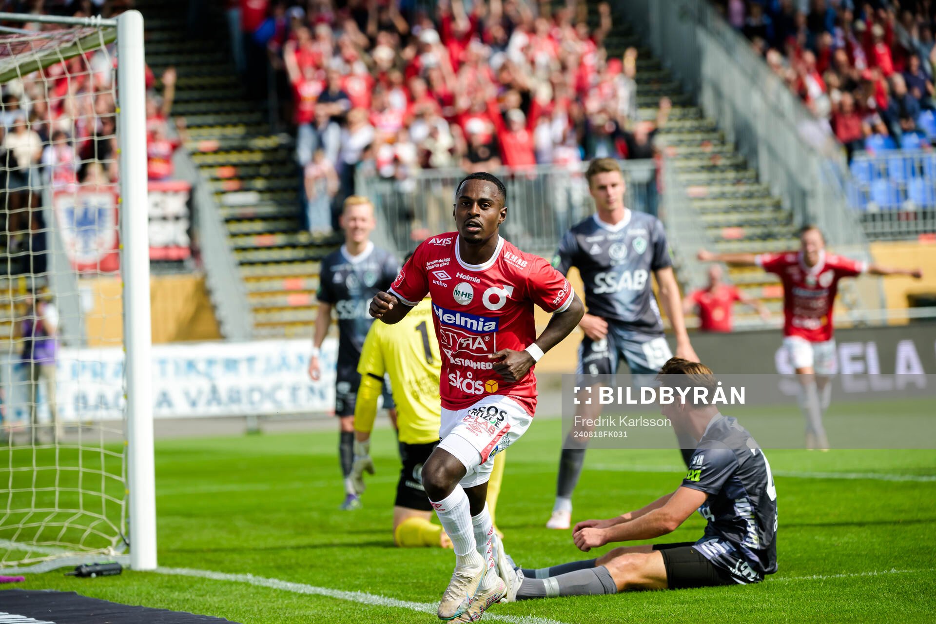 Degerfors Nahom Girmai Netabay jublar