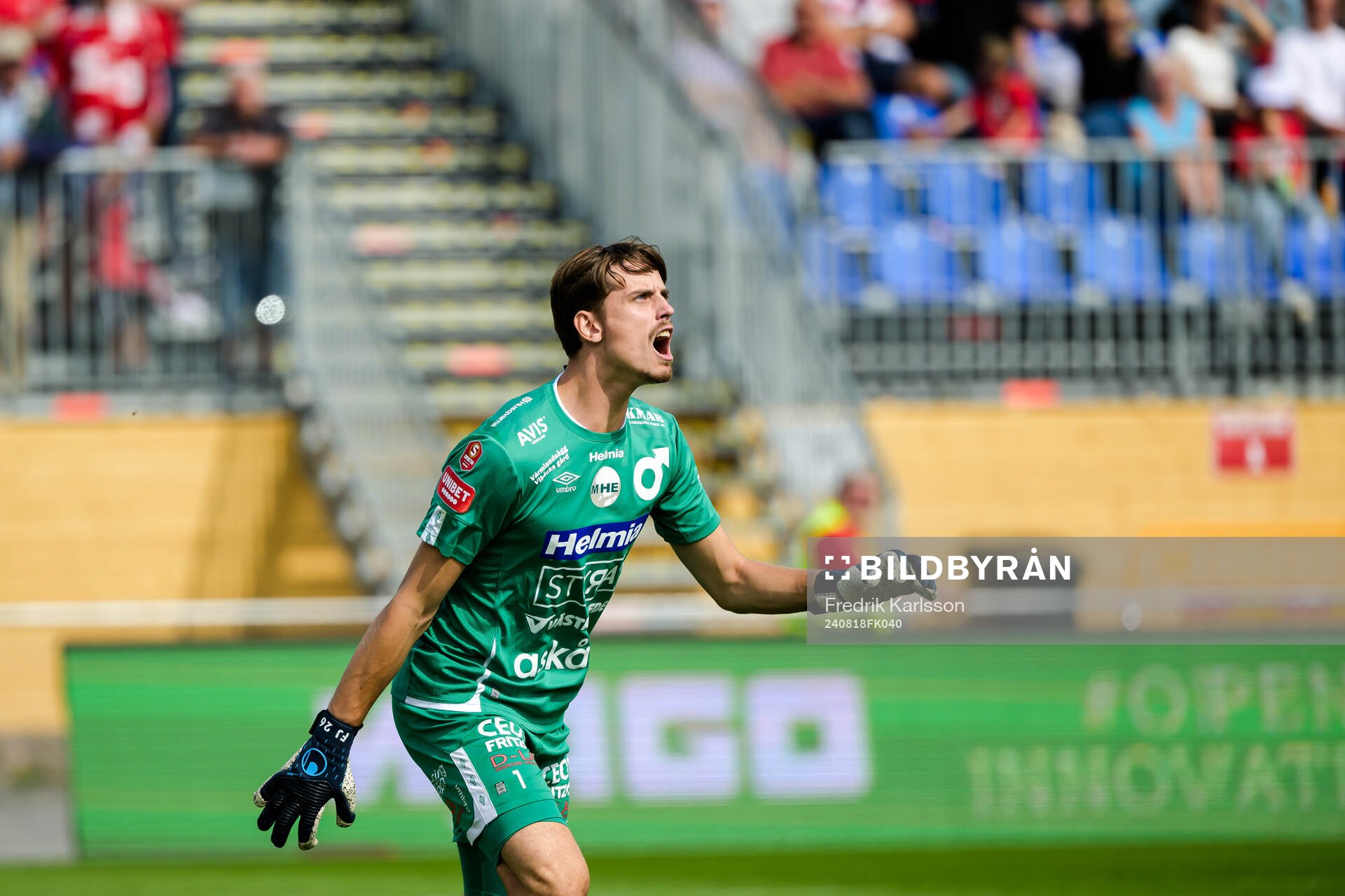 Degerfors målvakt Wille Jakobsson