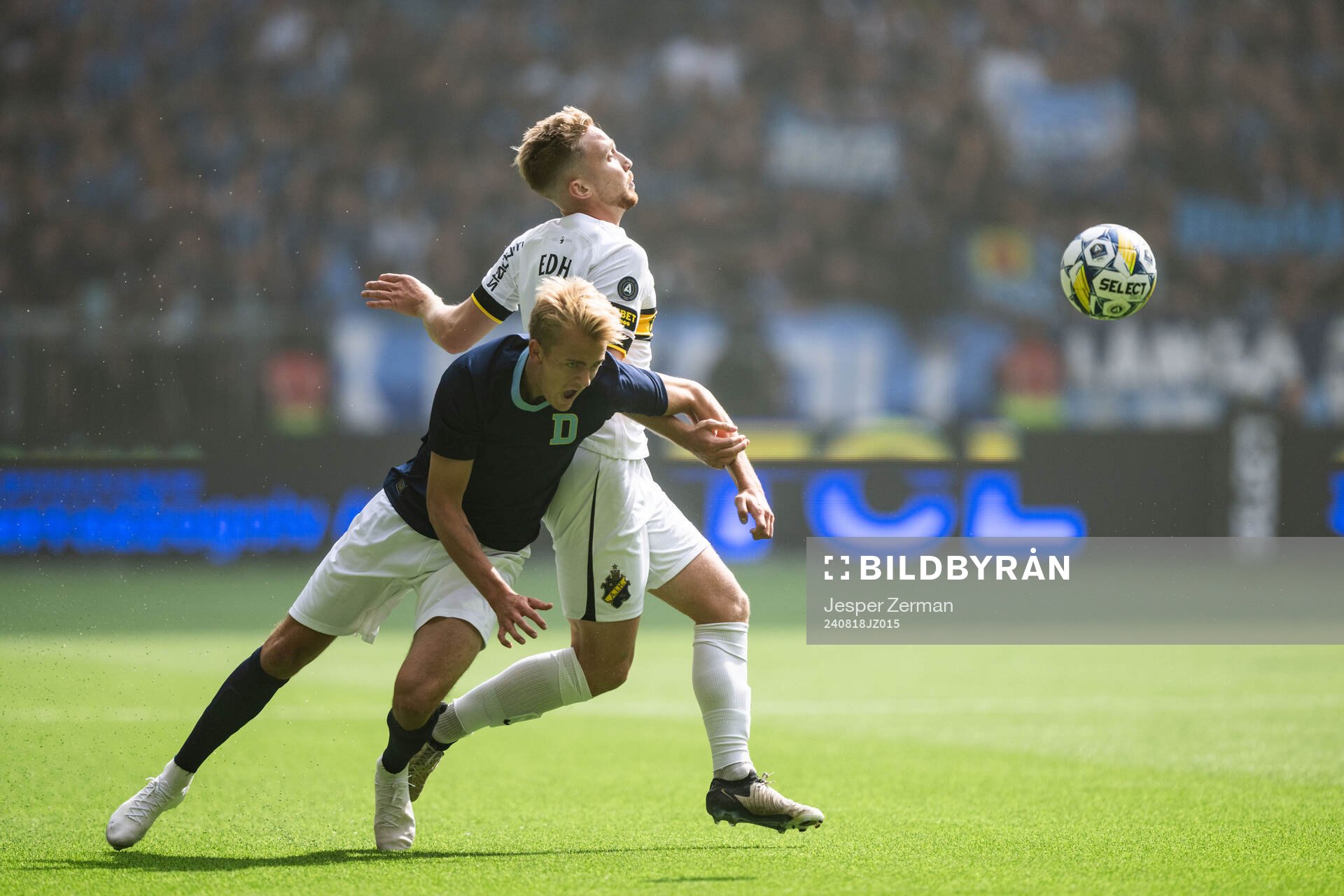 Djurgårdens Oskar Fallenius och AIKs Eskil Edh