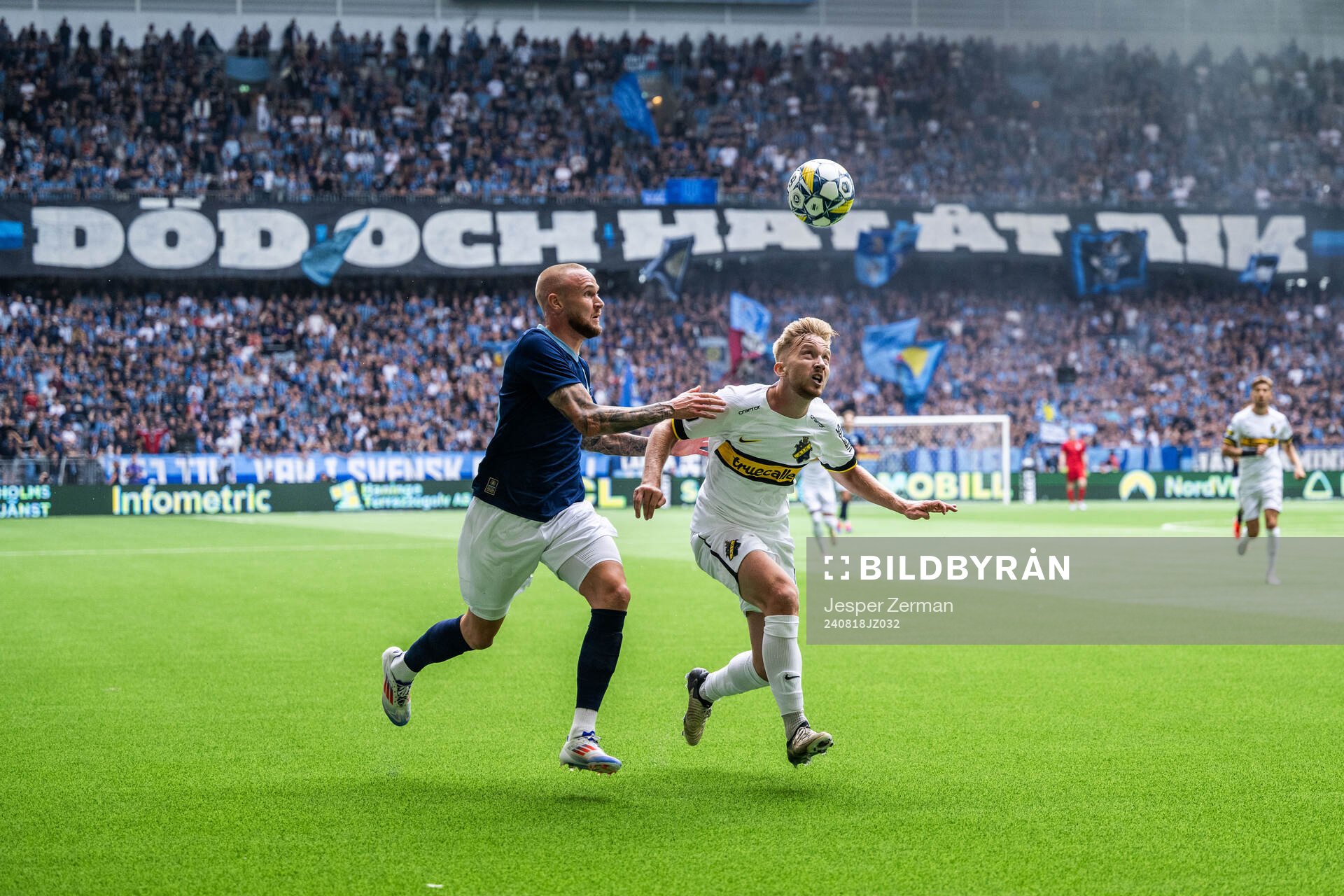 Djurgårdens Adam Ståhl och AIKs Eskil Edh