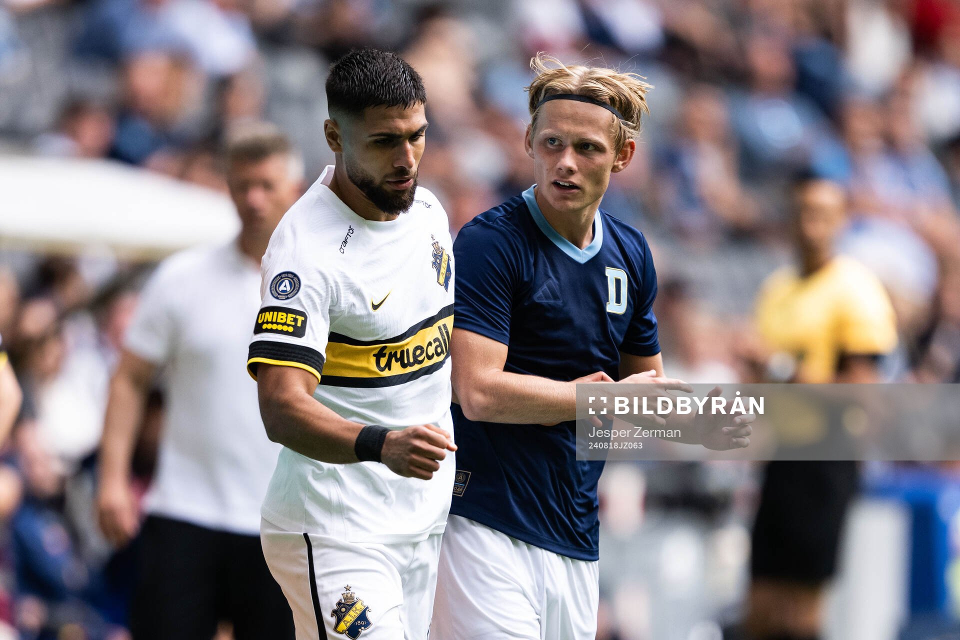 AIKs Omar Faraj och Djurgårdens Tobias Gulliksen
