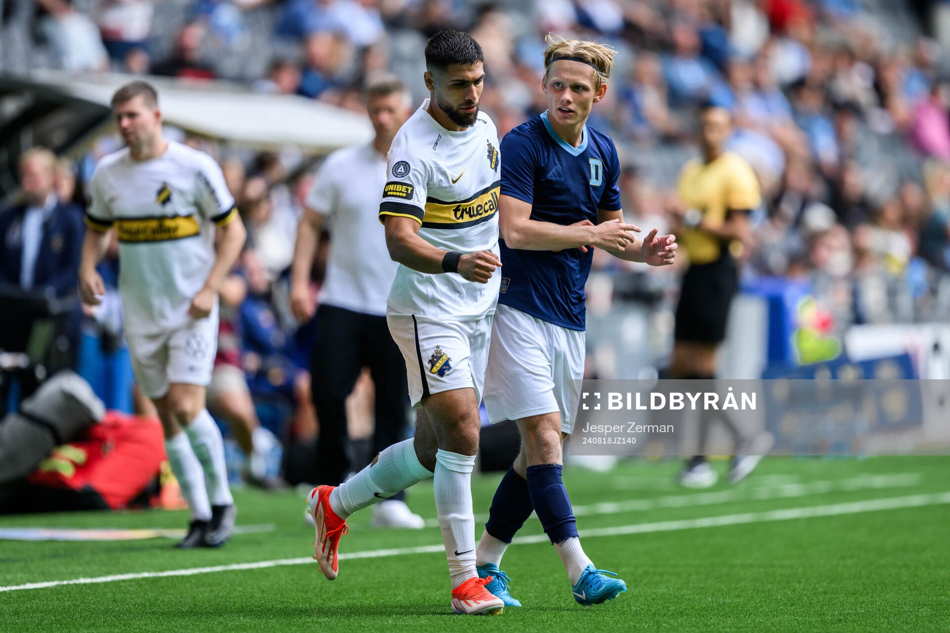 AIKs Omar Faraj och Djurgårdens Tobias Gulliksen