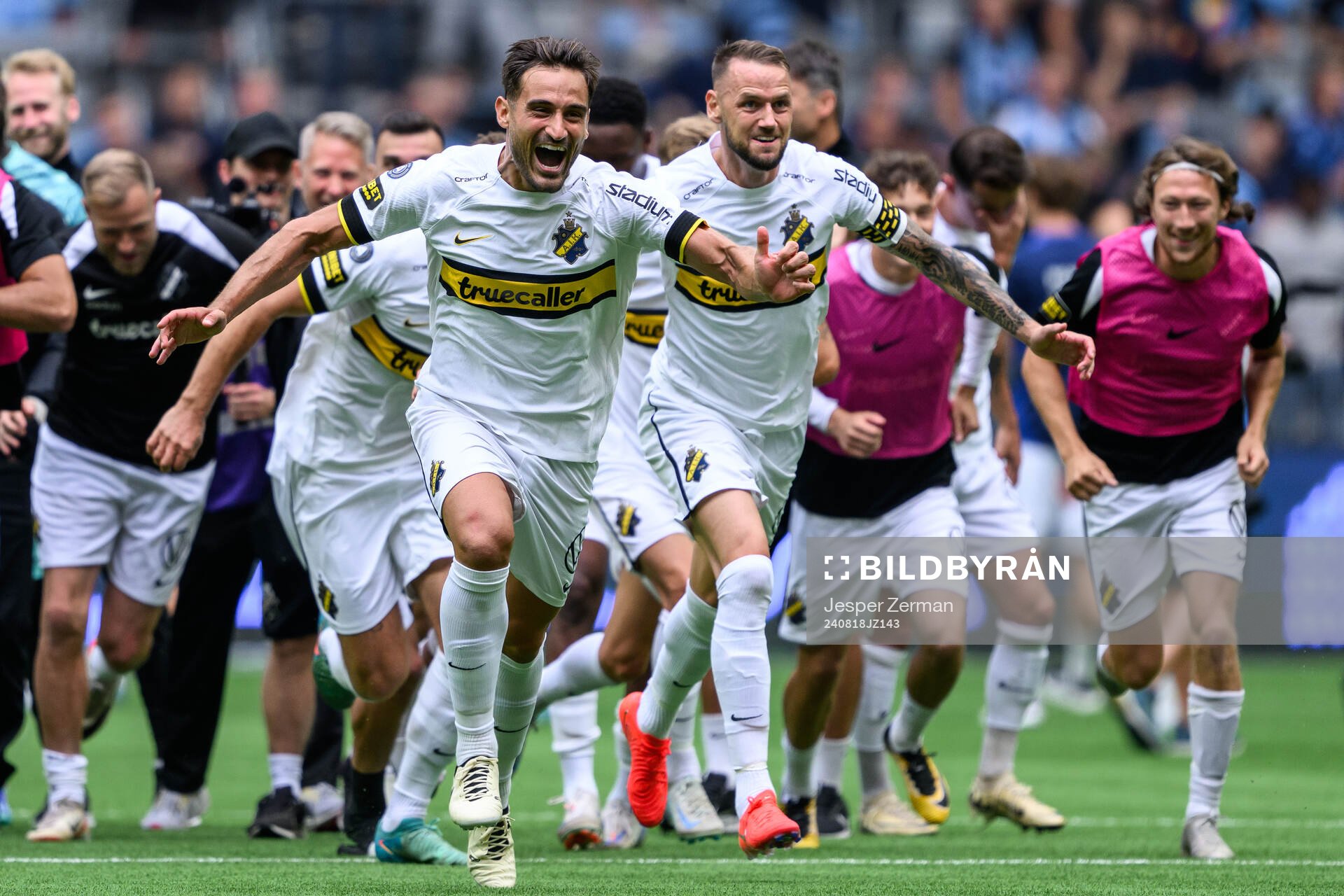 AIKs Sotirios Papagiannopoulos och Alexander Milosevic