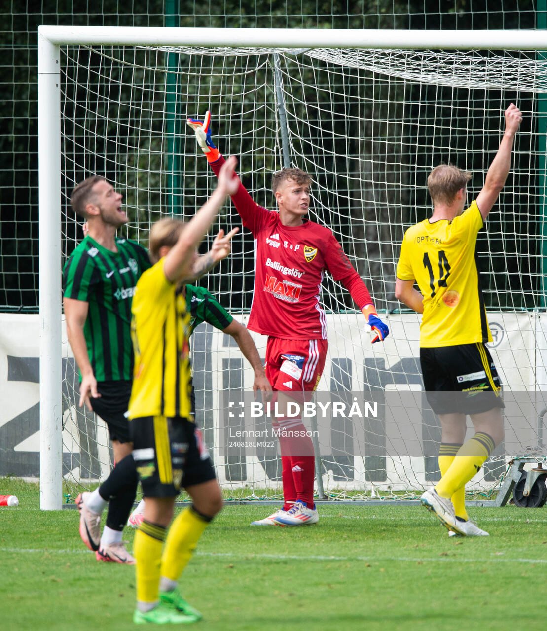 IFK Hässleholms målvakt Alve Lind i matchen i div 2