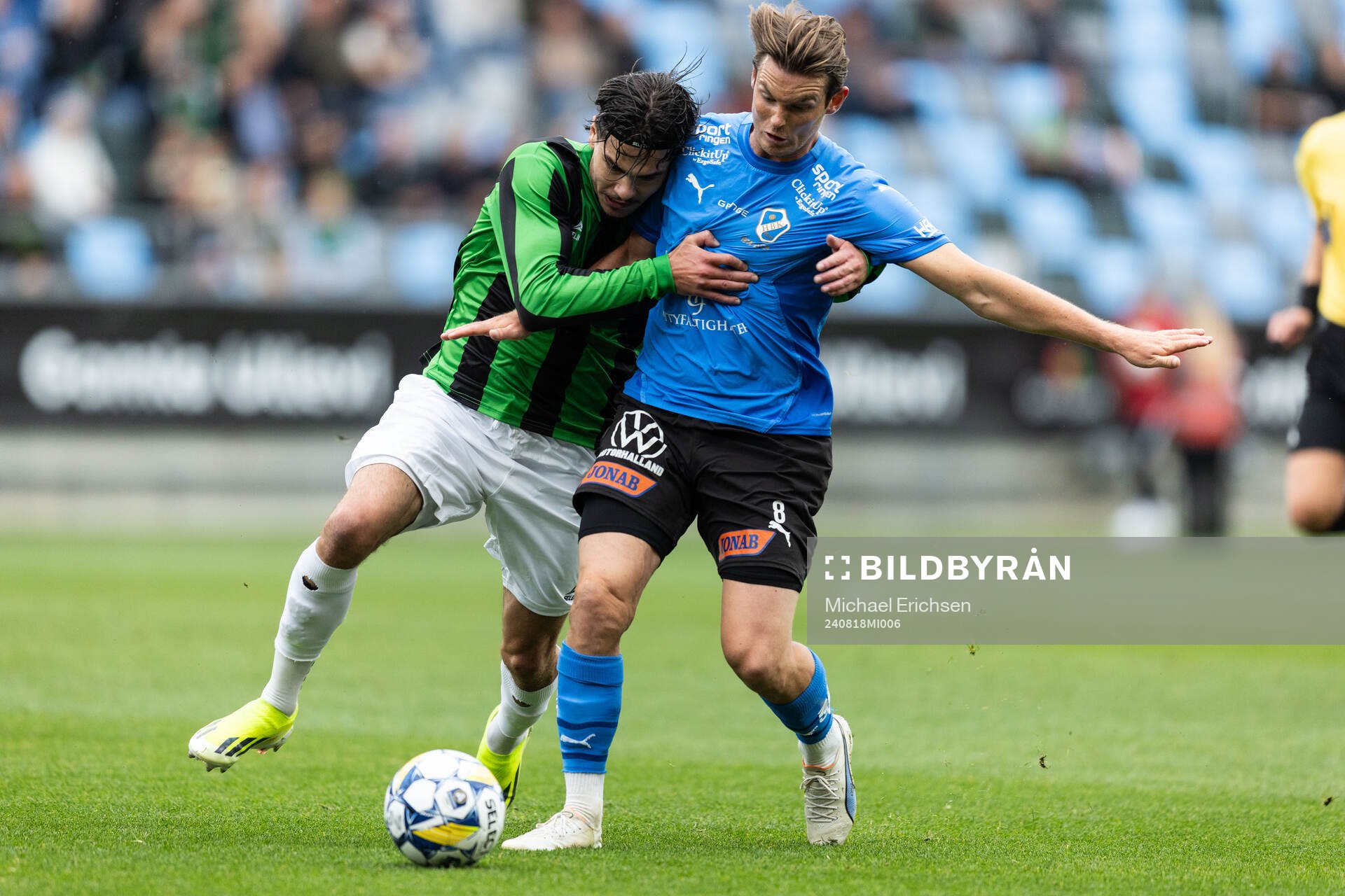 GAIS William Milovanovic och Halmstads Jonathan Svedberg