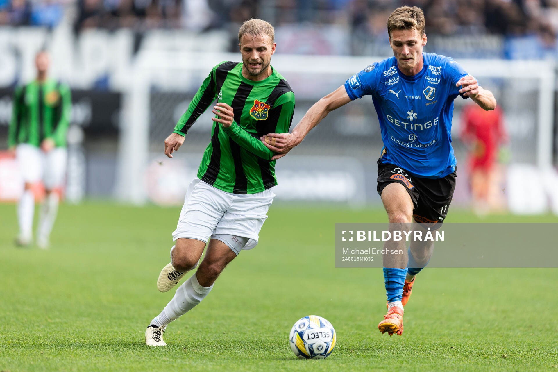 GAIS Gustav Lundgren och Halmstads Villiam Granath