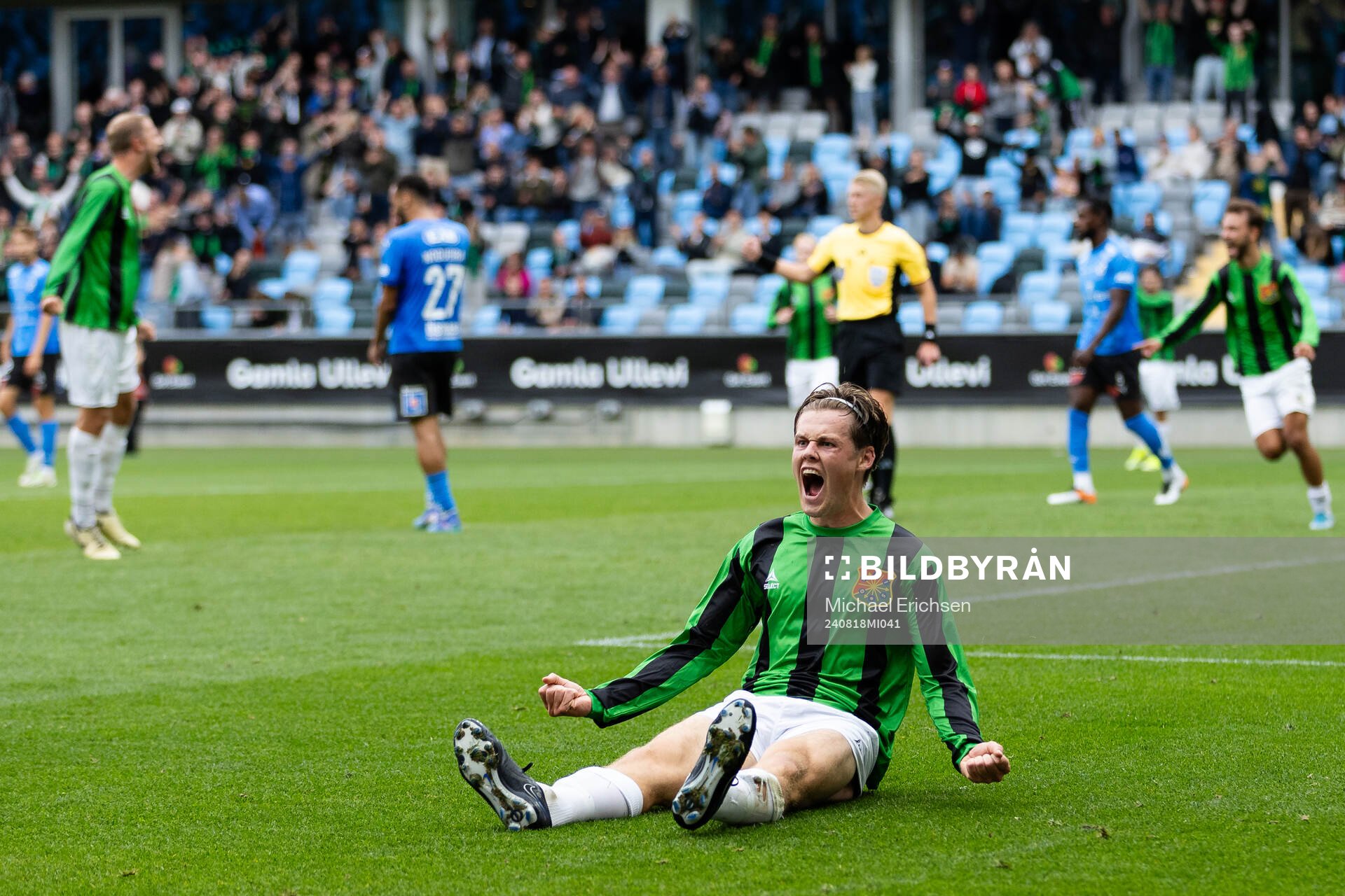 GAIS Axel Henriksson jublar