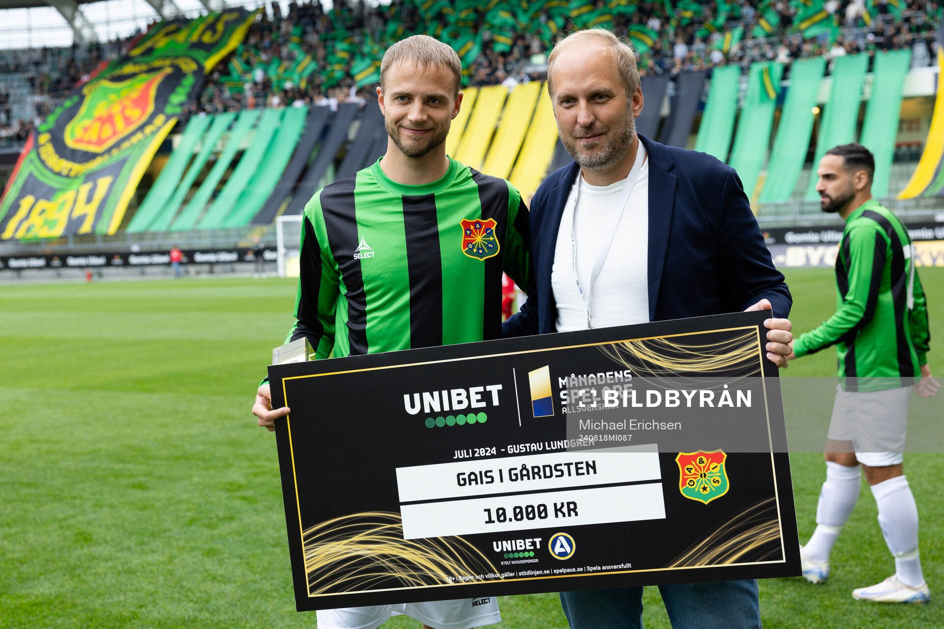 GAIS Gustav Lundgren får pris som månadens lirare av