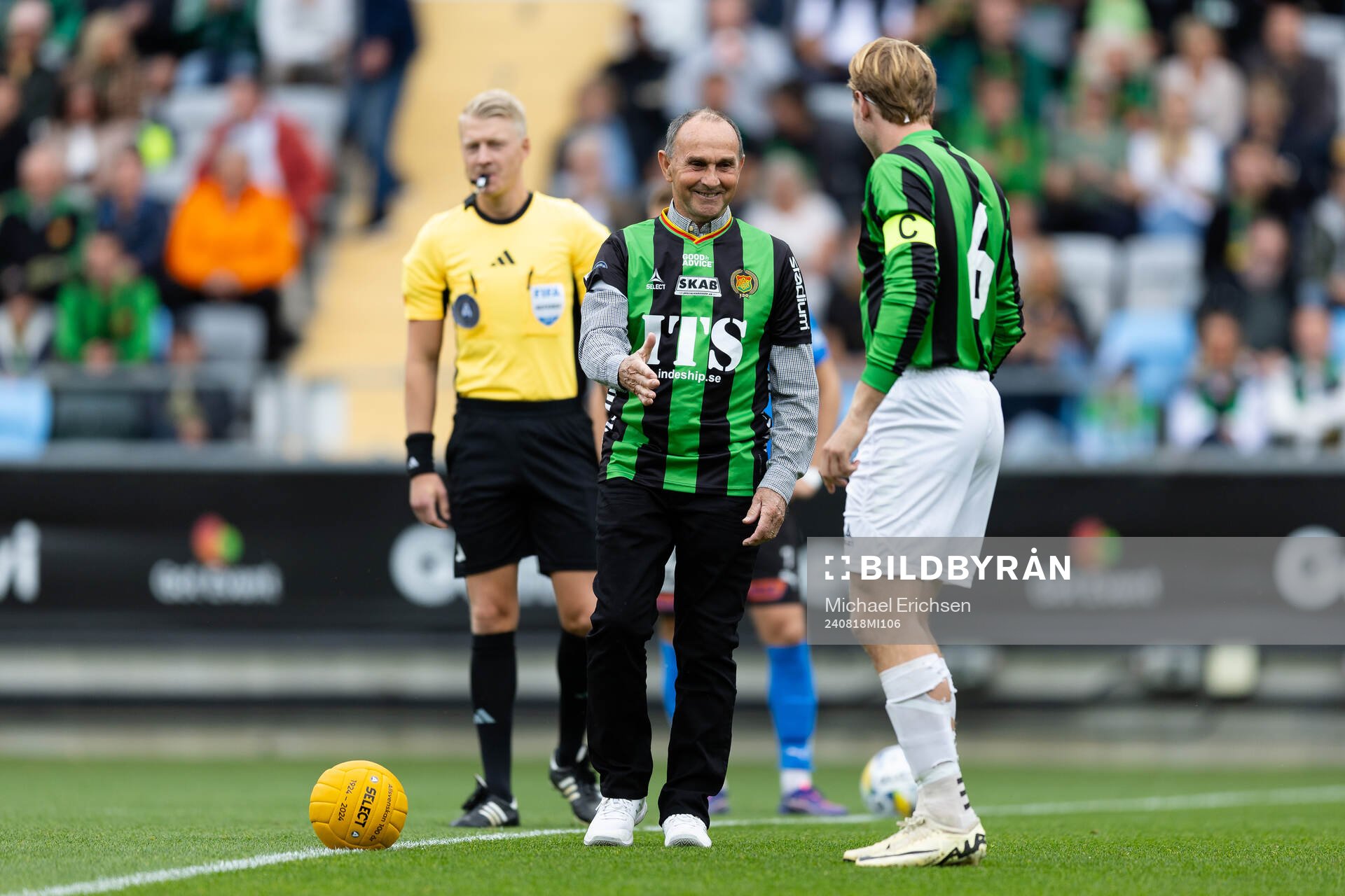 GAIS klubblegendar Sten Pålsson och lagkapten August