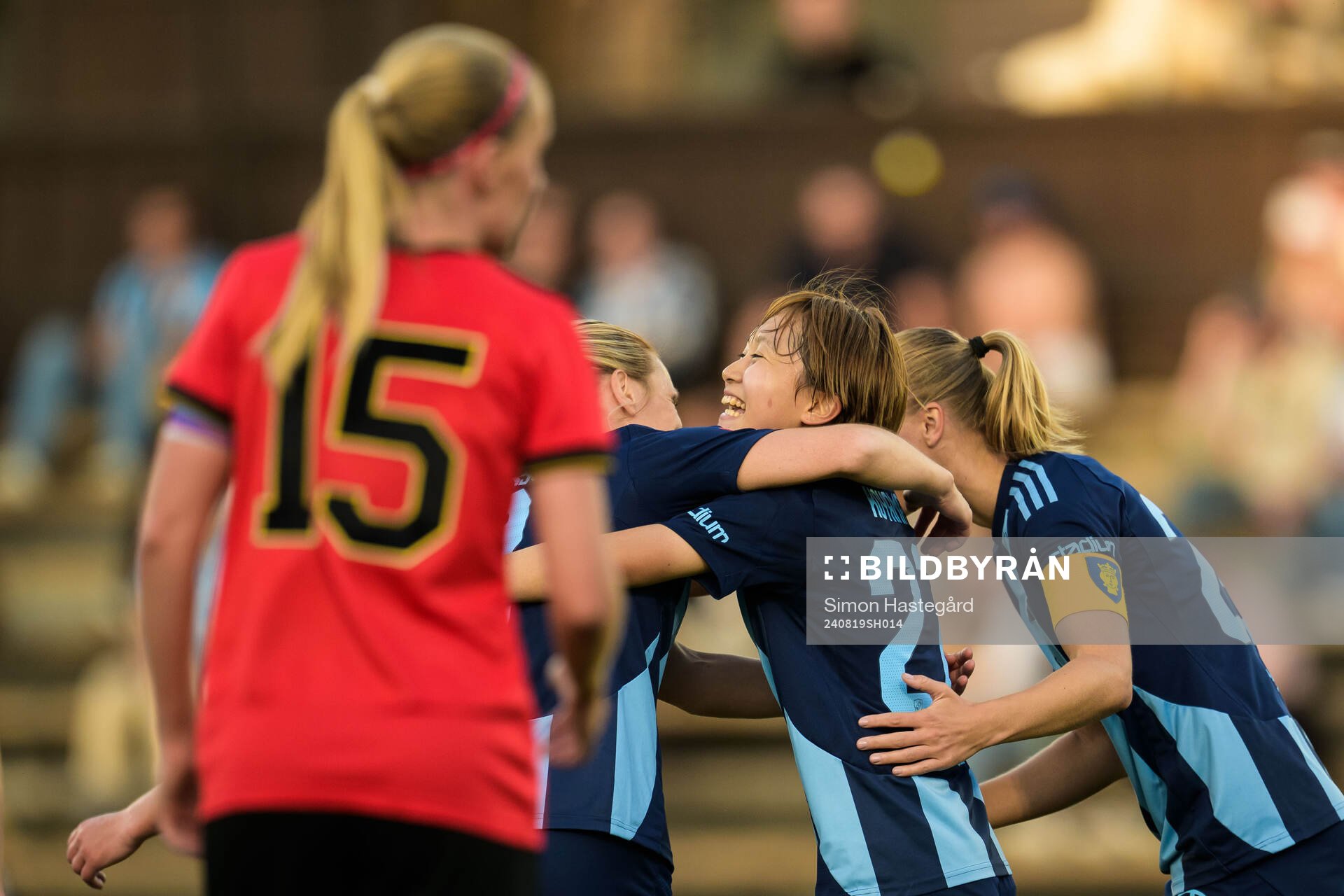 Djurgårdens Shinomi Koyama jublar