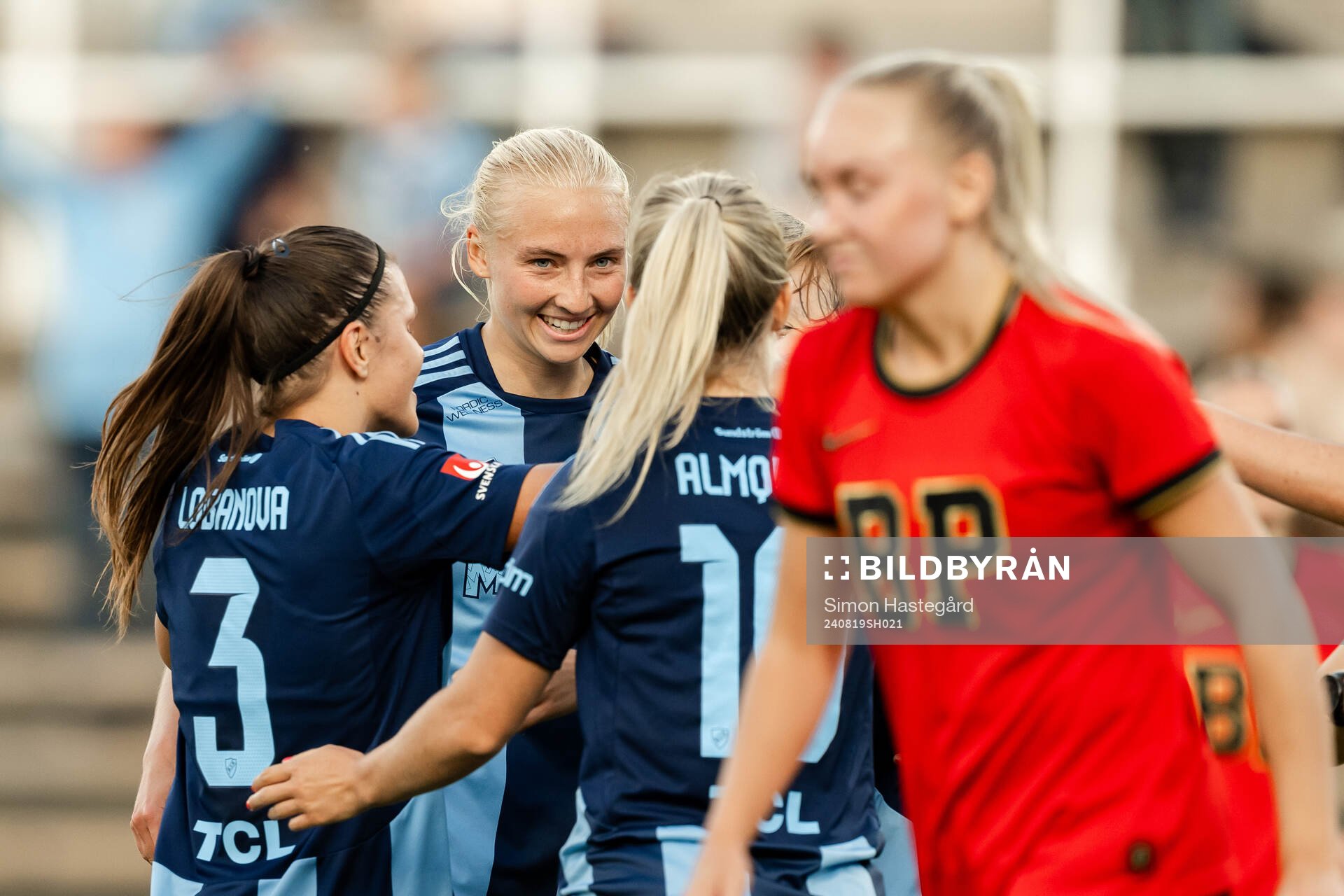 Djurgårdens Stinalisa Johansson jublar