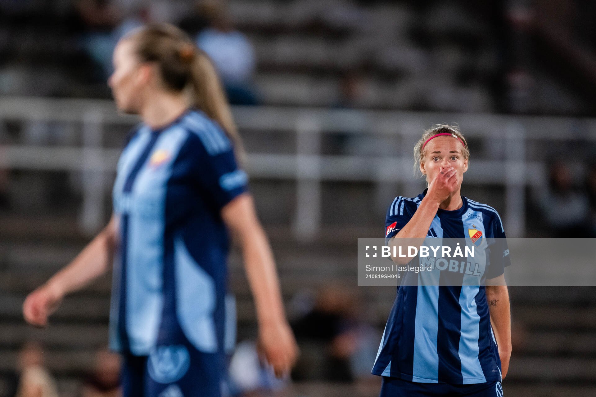 Djurgårdens Therese Åsland deppar