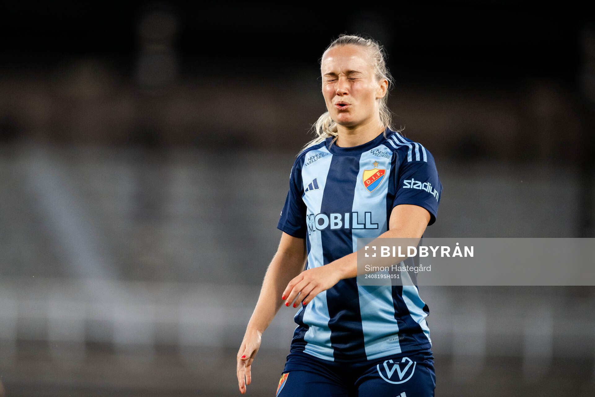 Djurgårdens Tove Almqvist deppar