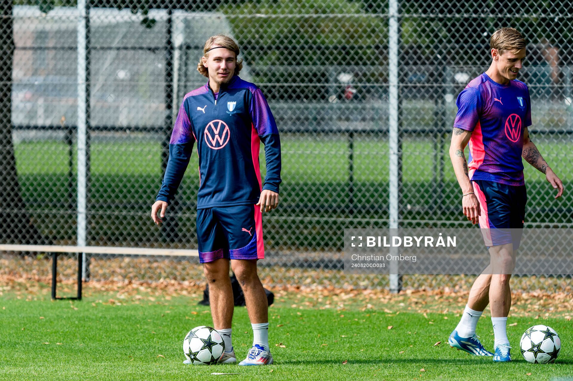 Sebastian Nanasi and Søren Rieks of Malmö FF