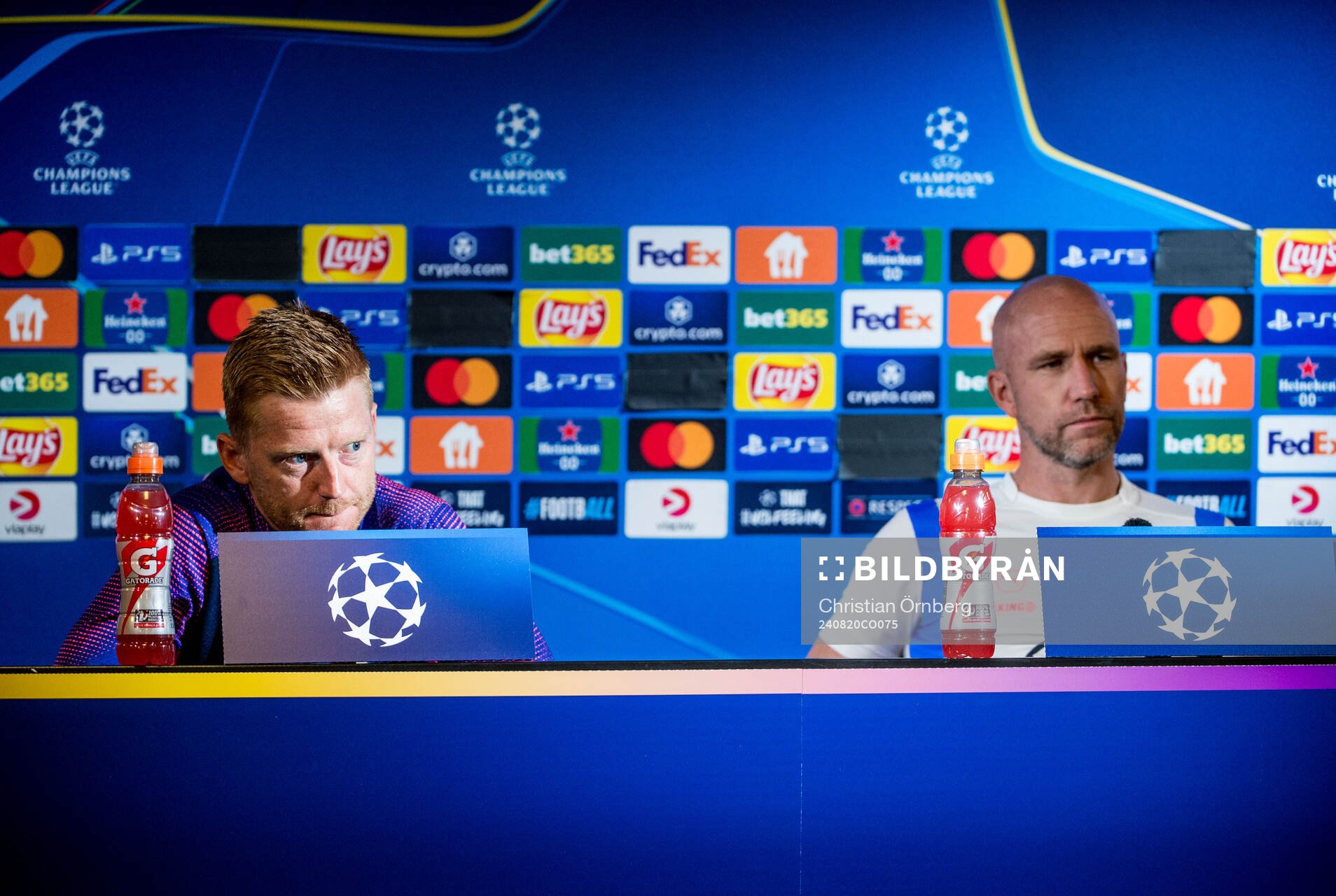 Anders Christiansen and Head coach Henrik Rydström of