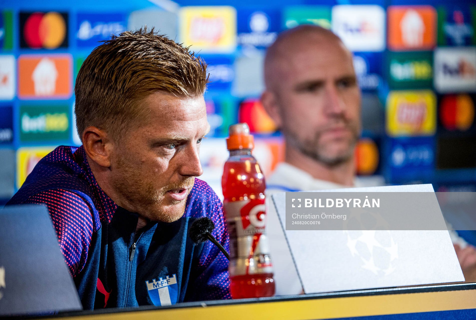 Anders Christiansen and Head coach Henrik Rydström of