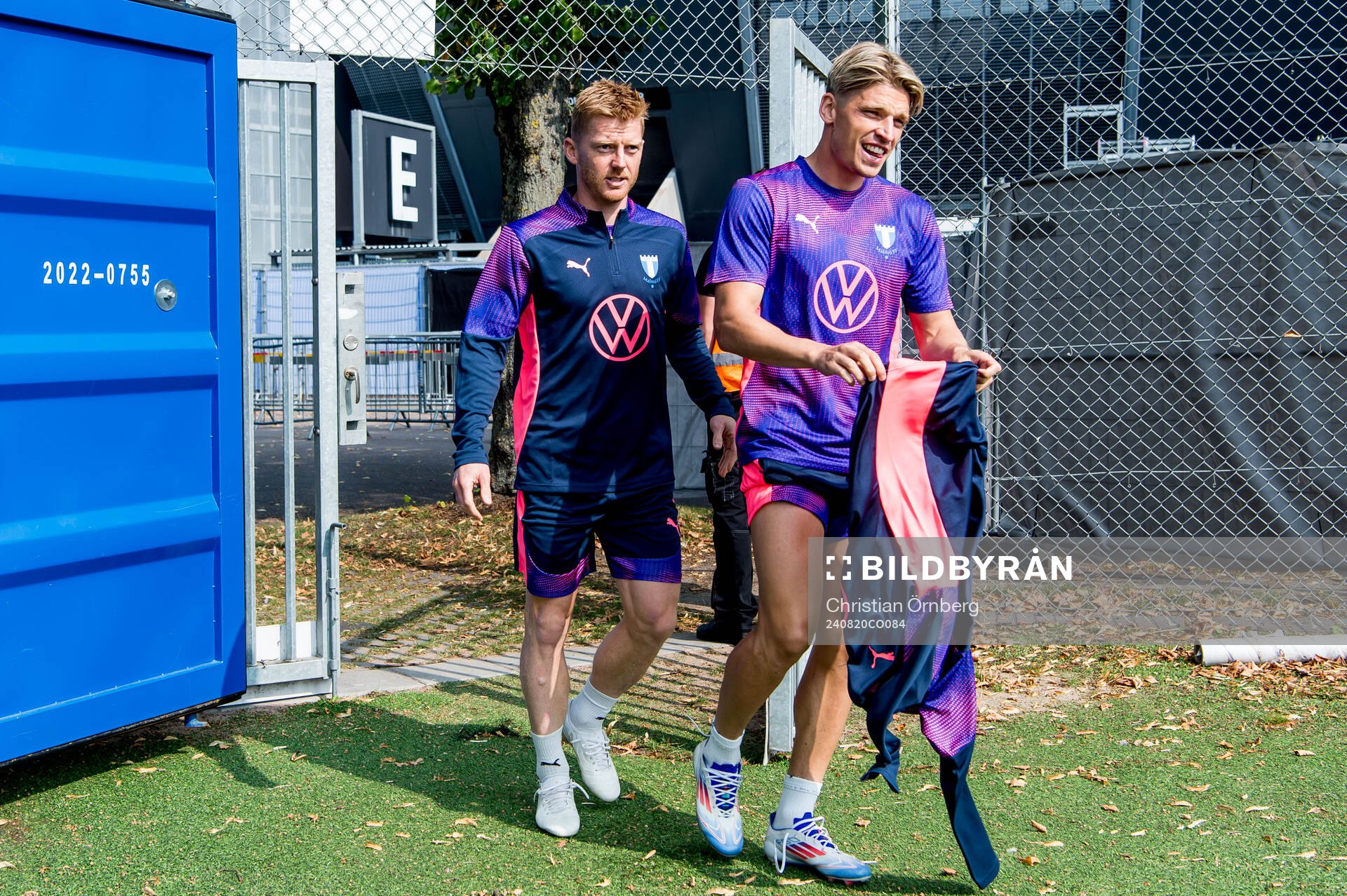 Anders Christiansen and Jens Stryger of Malmö FF