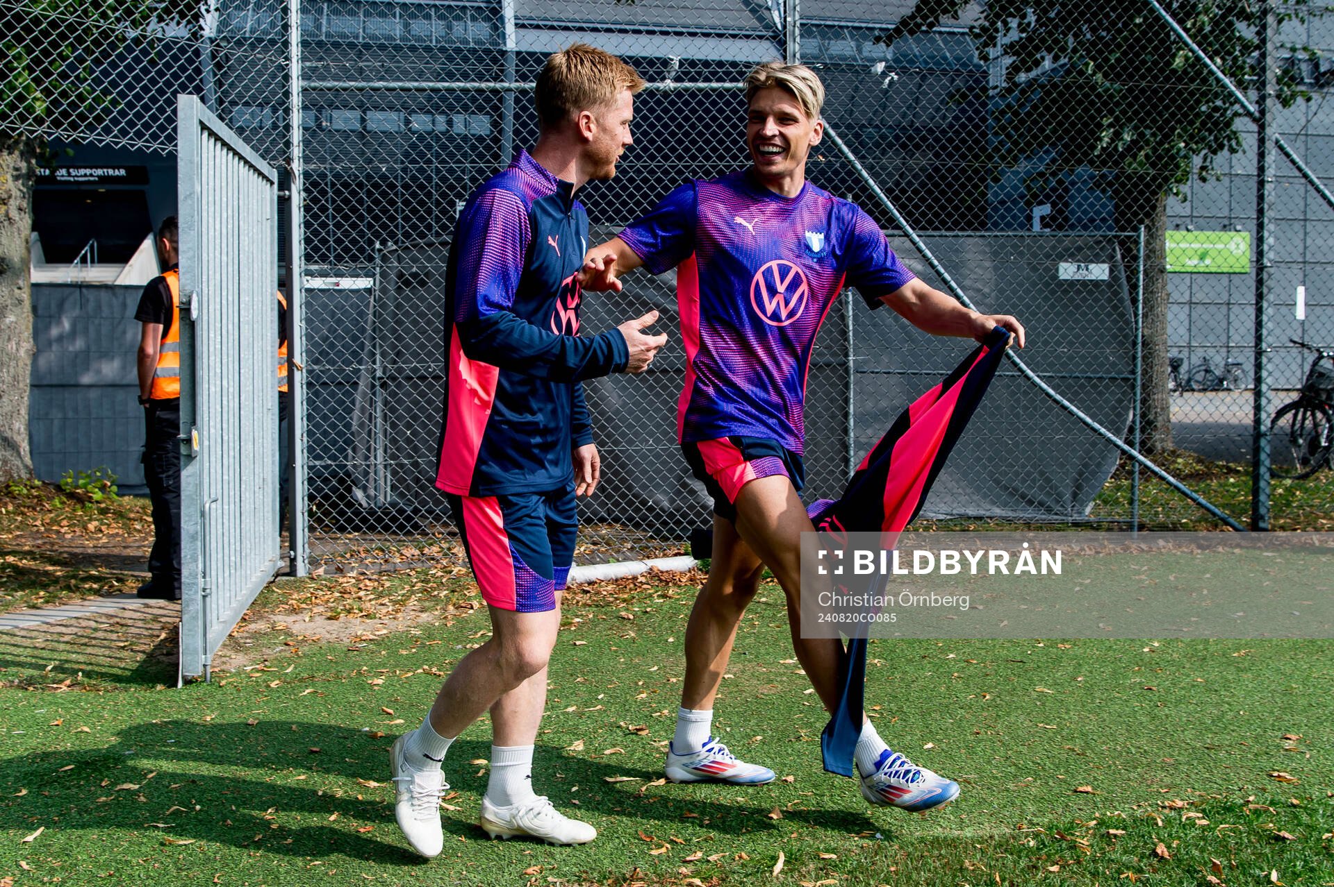 Anders Christiansen and Jens Stryger of Malmö FF