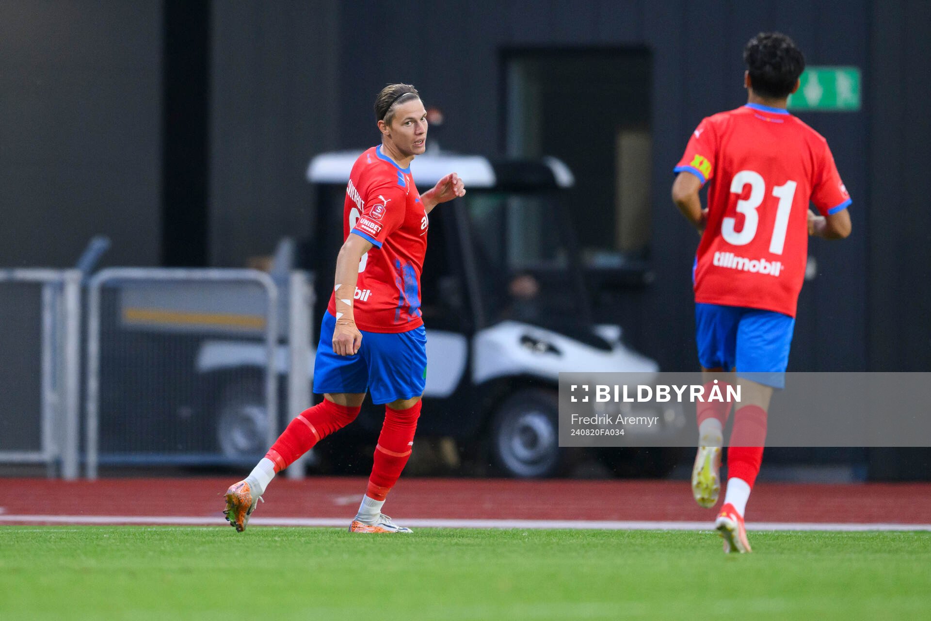 Helsingborgs Taylor Silverholt jublar