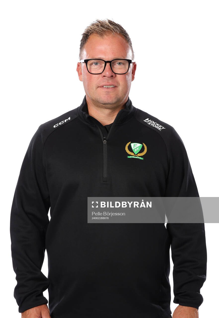 Färjestads Lagledare Joakim Andersson
