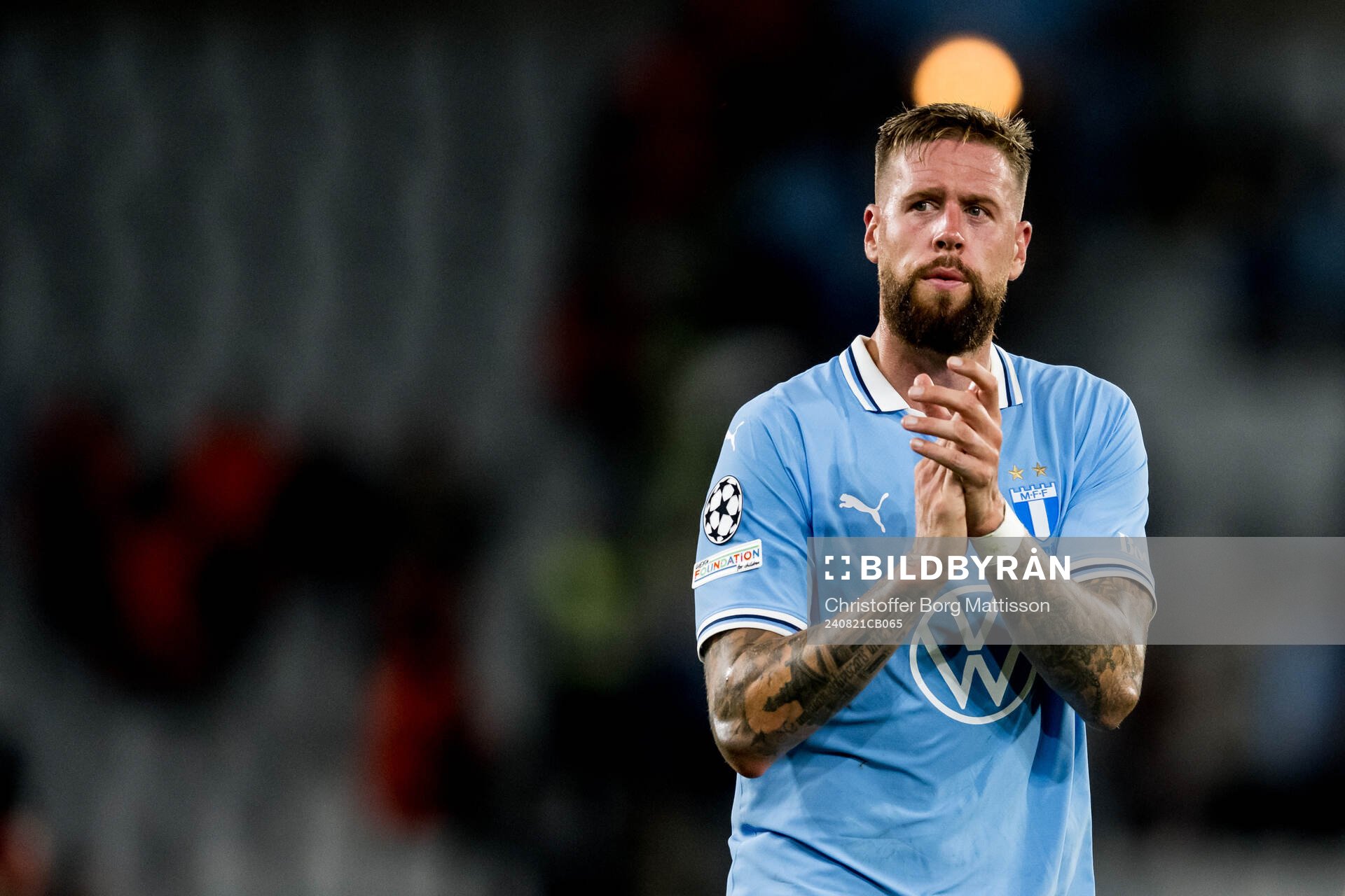 Pontus Jansson of Malmö FF looks dejected