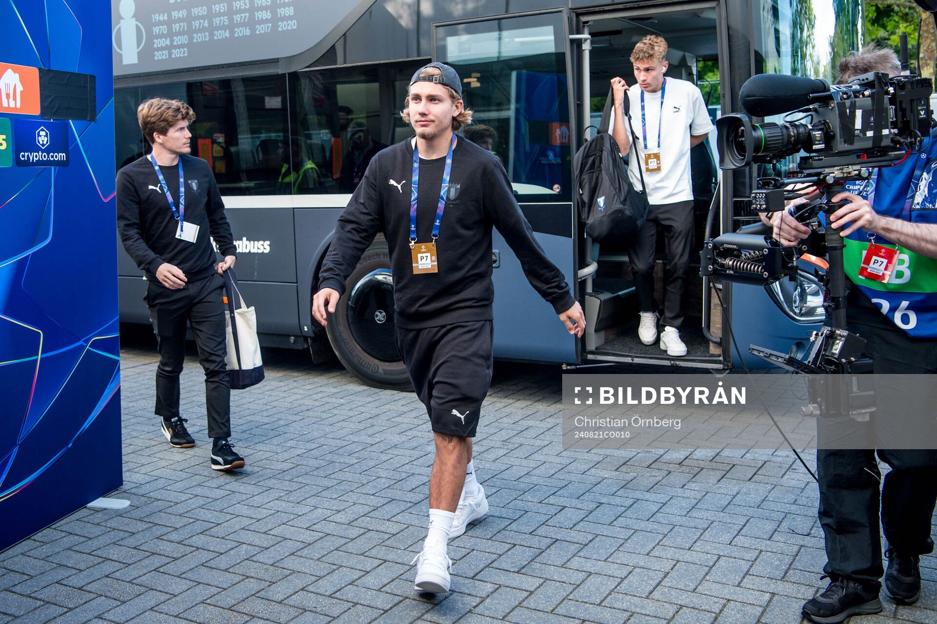 Sebastian Nanasi of Malmö FF arrives