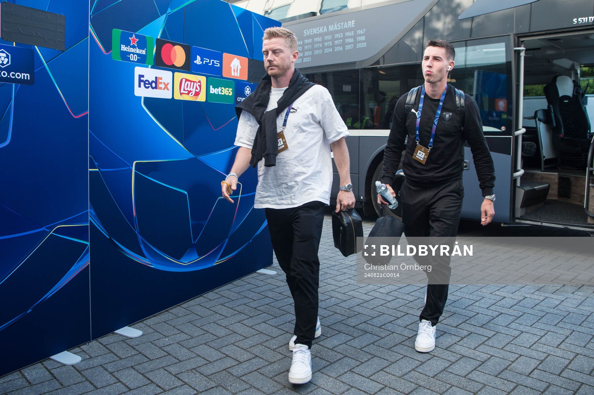 Anders Christiansen and Lasse Berg Johnsen of Malmö FF