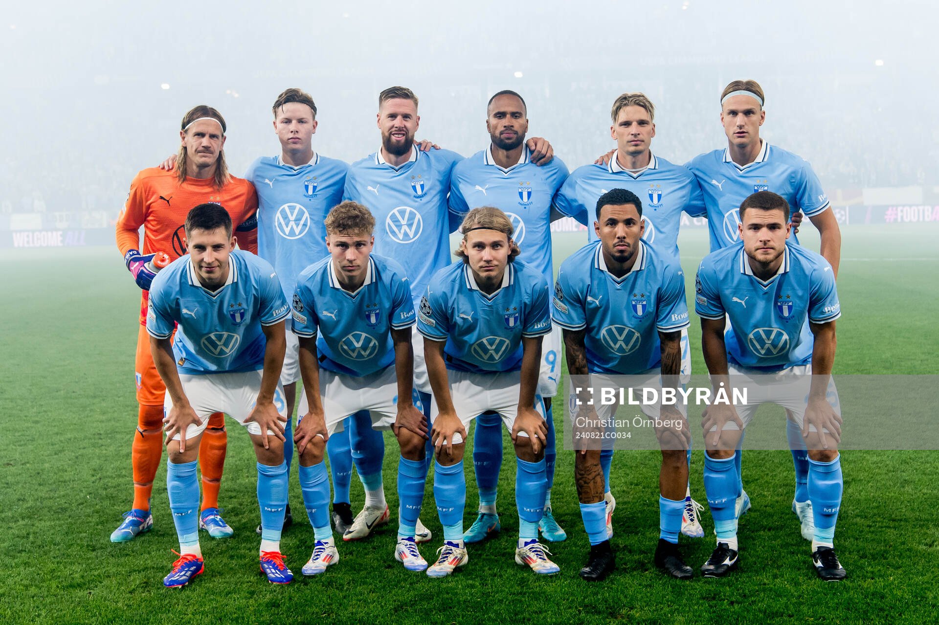 The starting eleven of of Malmö FF