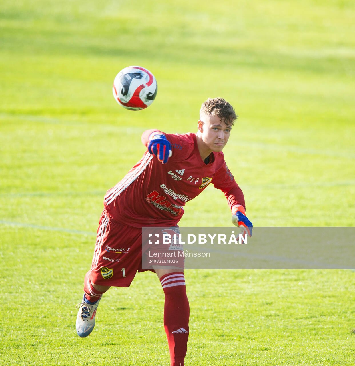 IFK Hässleholms målvakt Alve Lind (född 2006) i matchen