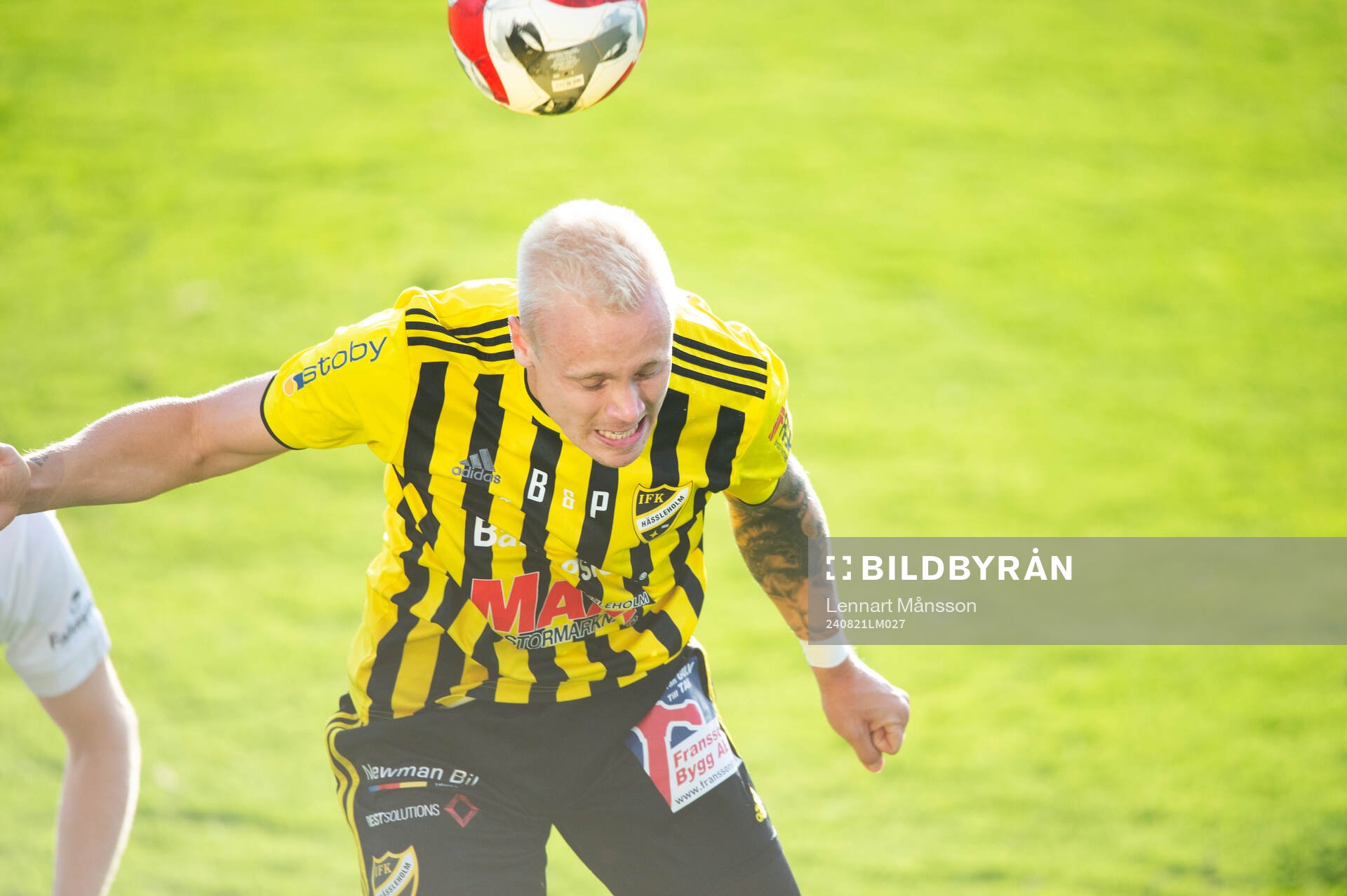 IFK Hässleholms Alexander Sjöström i matchen i Svenska