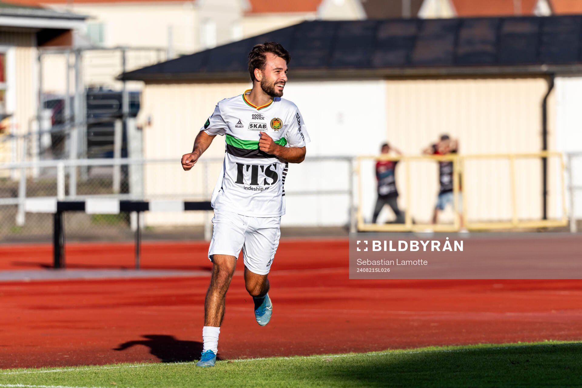 GAIS Edvin Becirovic har gjort 1-2 och jublar