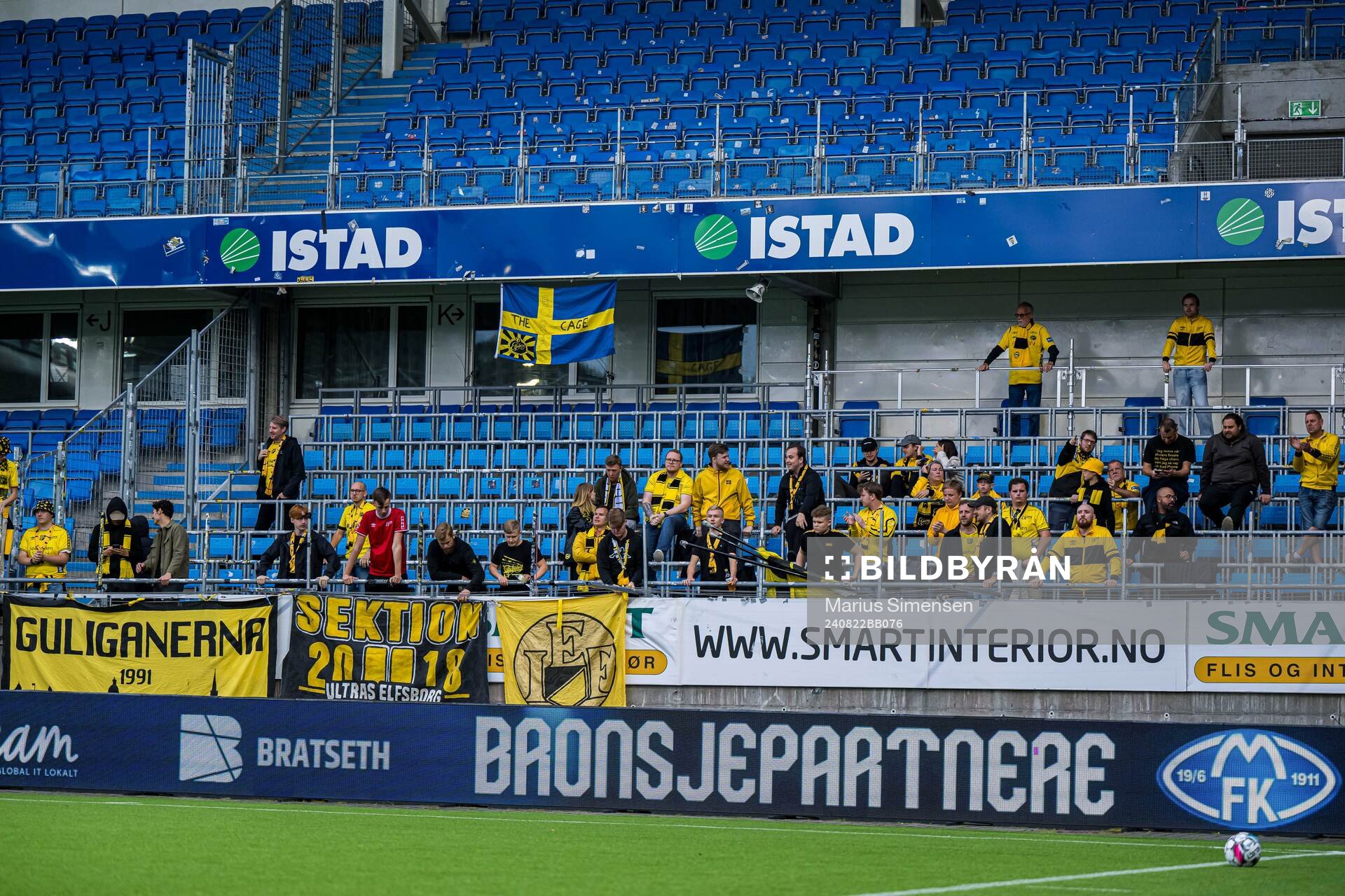 Spectators in the stands